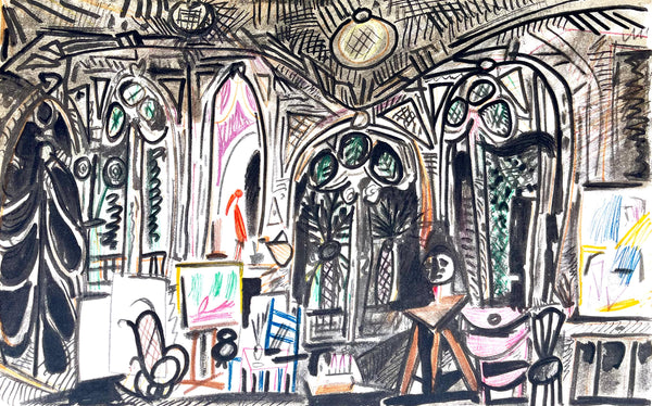 Pablo Picasso, Composition (Cramer 101), Carnet de la Californie, Limited Edition Lithograph