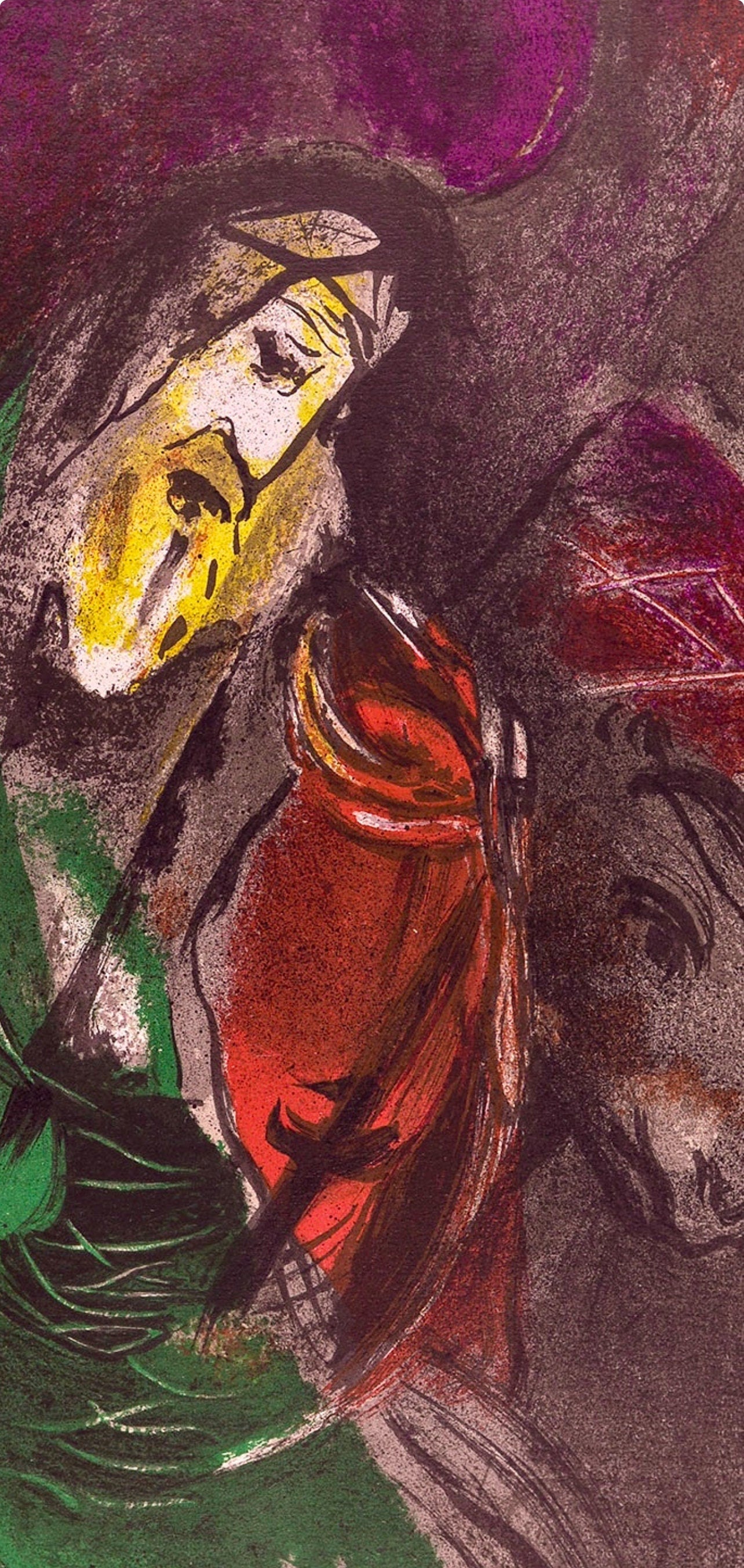 Marc Chagall, Jeremiah (Mourlot 117-46; Cramer 25), Drawings from the Bible by Marc Chagall, Verve: Revue, Limited Edition Lithograph