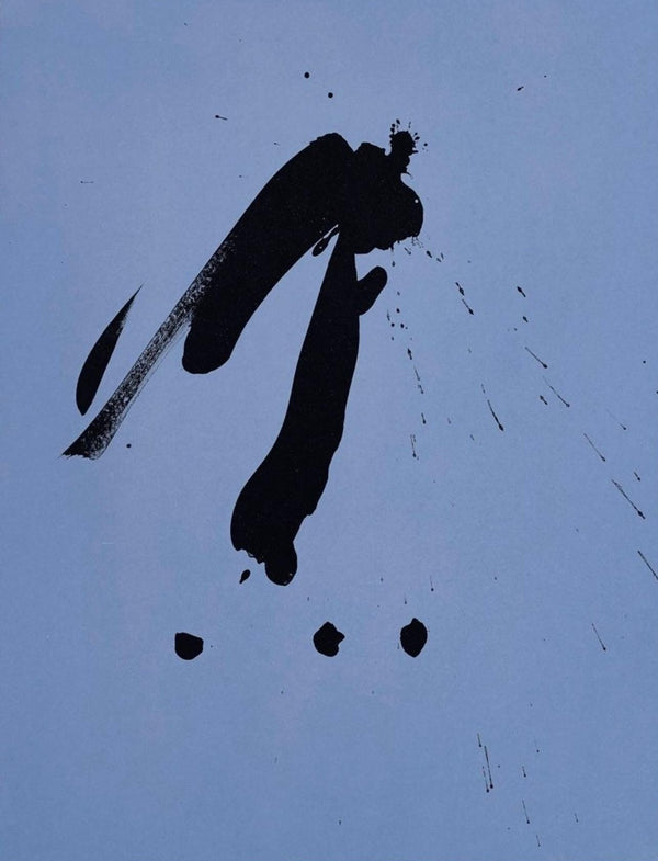 Robert Motherwell, Blue Gesture (Belknap 354-380; Engberg/Banach 415-441), Three Poems, Limited Edition Lithograph