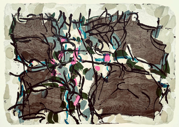 Jean-Paul Riopelle, Composition, Derrière le miroir, Limited Edition Lithograph