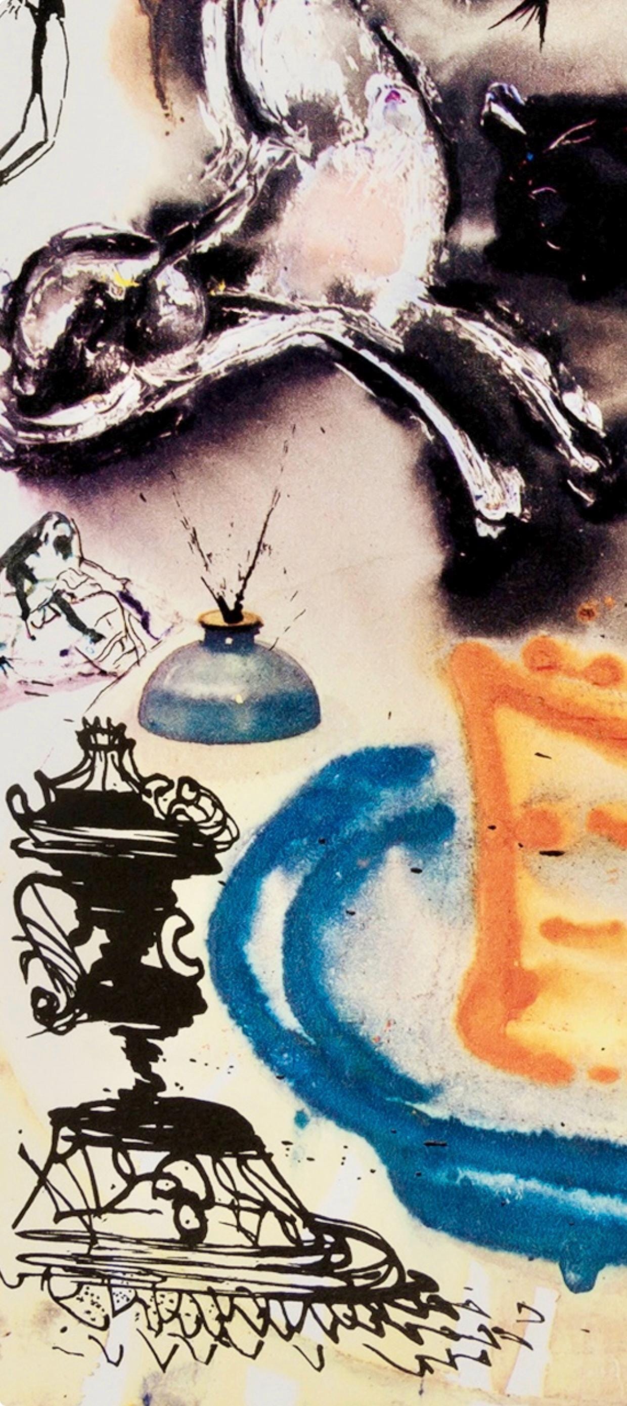 Salvador Dalí, Composition (Field 69-5, A-M), Alice's Adventures in Wonderland, Limited Edition Héliogravure