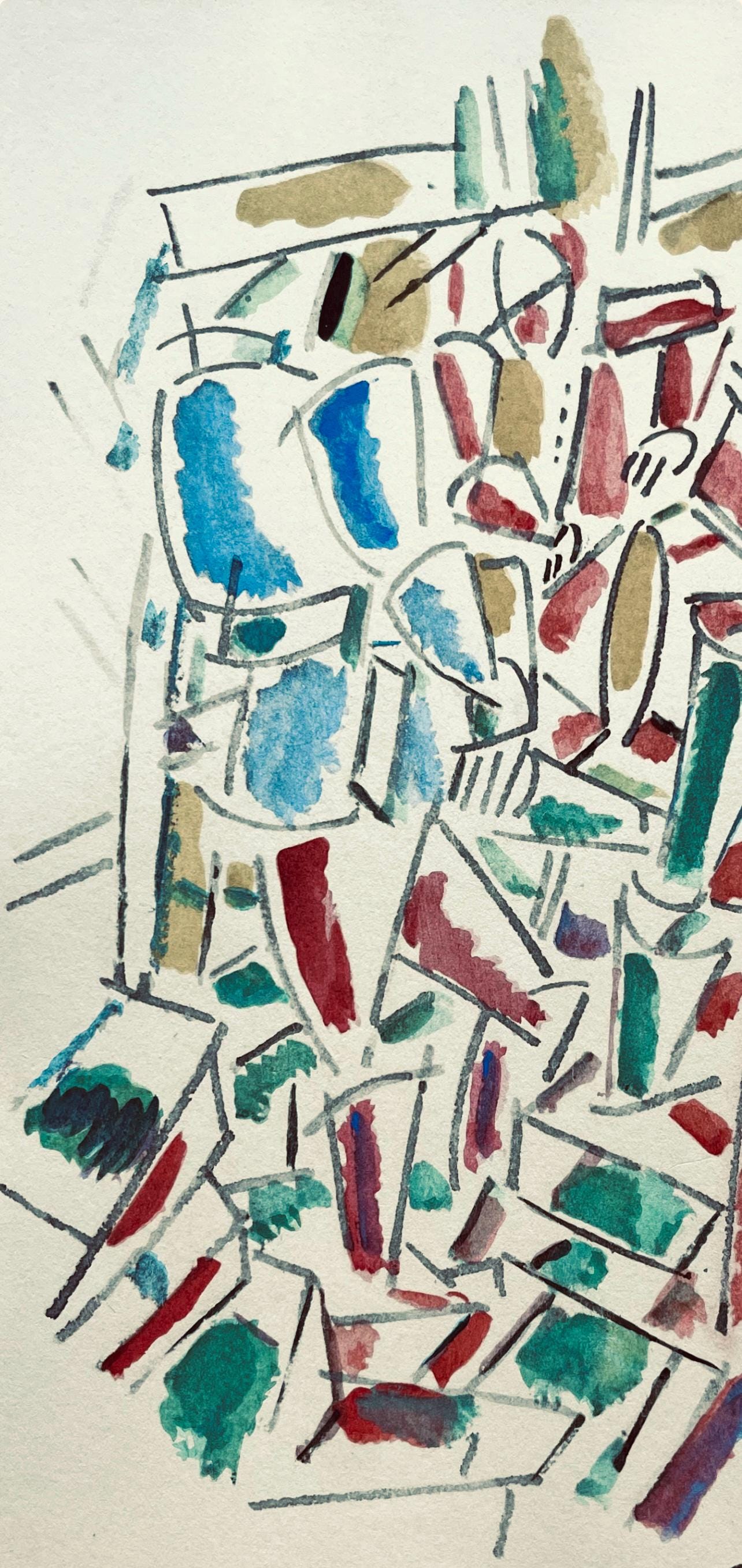 Fernand Léger, Les Foreurs, Fernand Léger, Dessins de Guerre, Limited Edition Lithograph