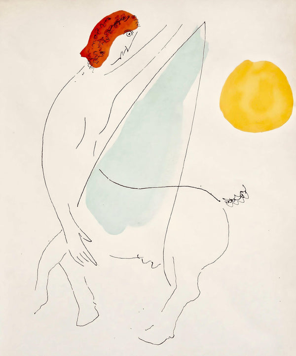 Marc Chagall, Composition, Le Dur Désir de Durer, Limited Edition Lithograph