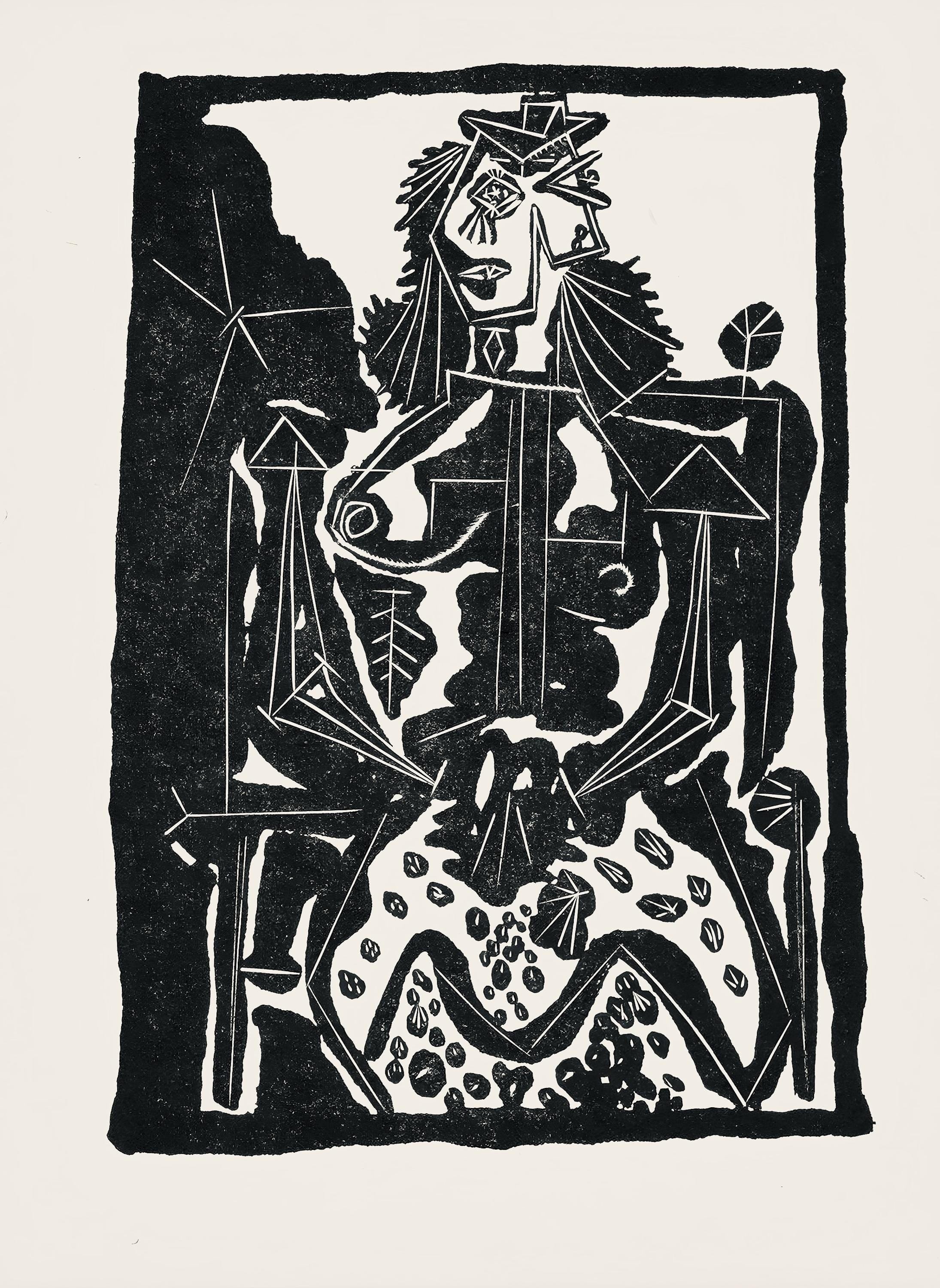 Pablo Picasso, Composition (Cramer 36; Bloch 360; Horodisch A6), Non Vouloir, Limited Edition Zincograph