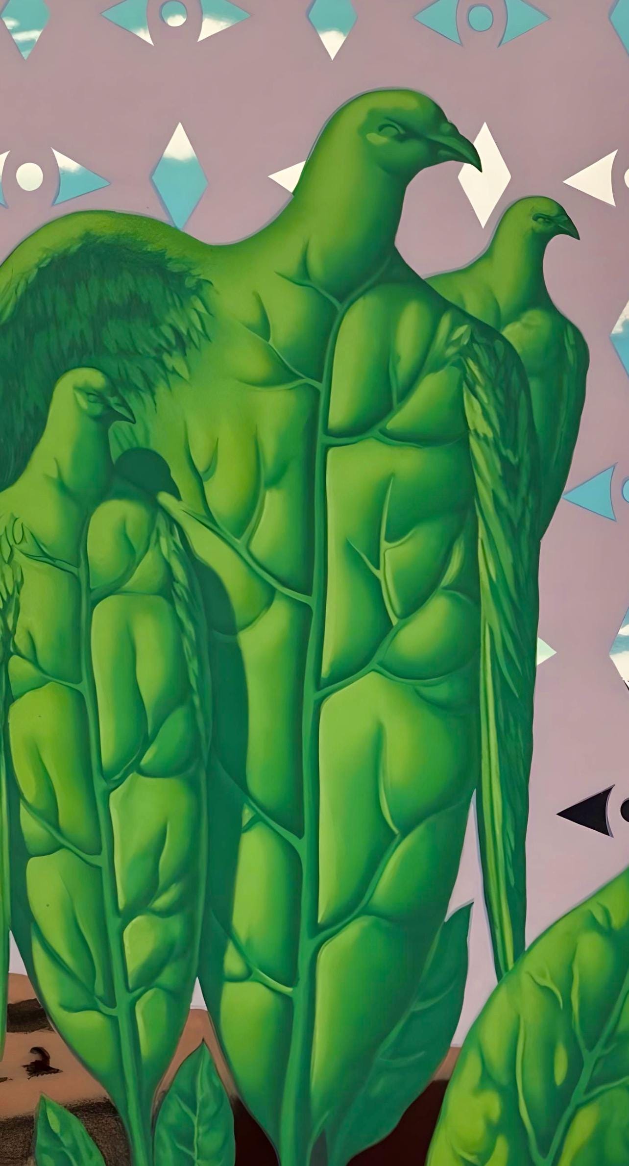 René Magritte, Les Grands Oiseaux sont Ceux de L'Ile au Trésor, Les Enfants Trouvés de Magritte, Limited Edition Lithograph