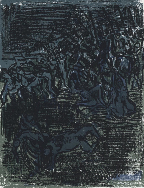 André Cottavoz, Composition, L'Odyssée, Limited Edition Lithograph