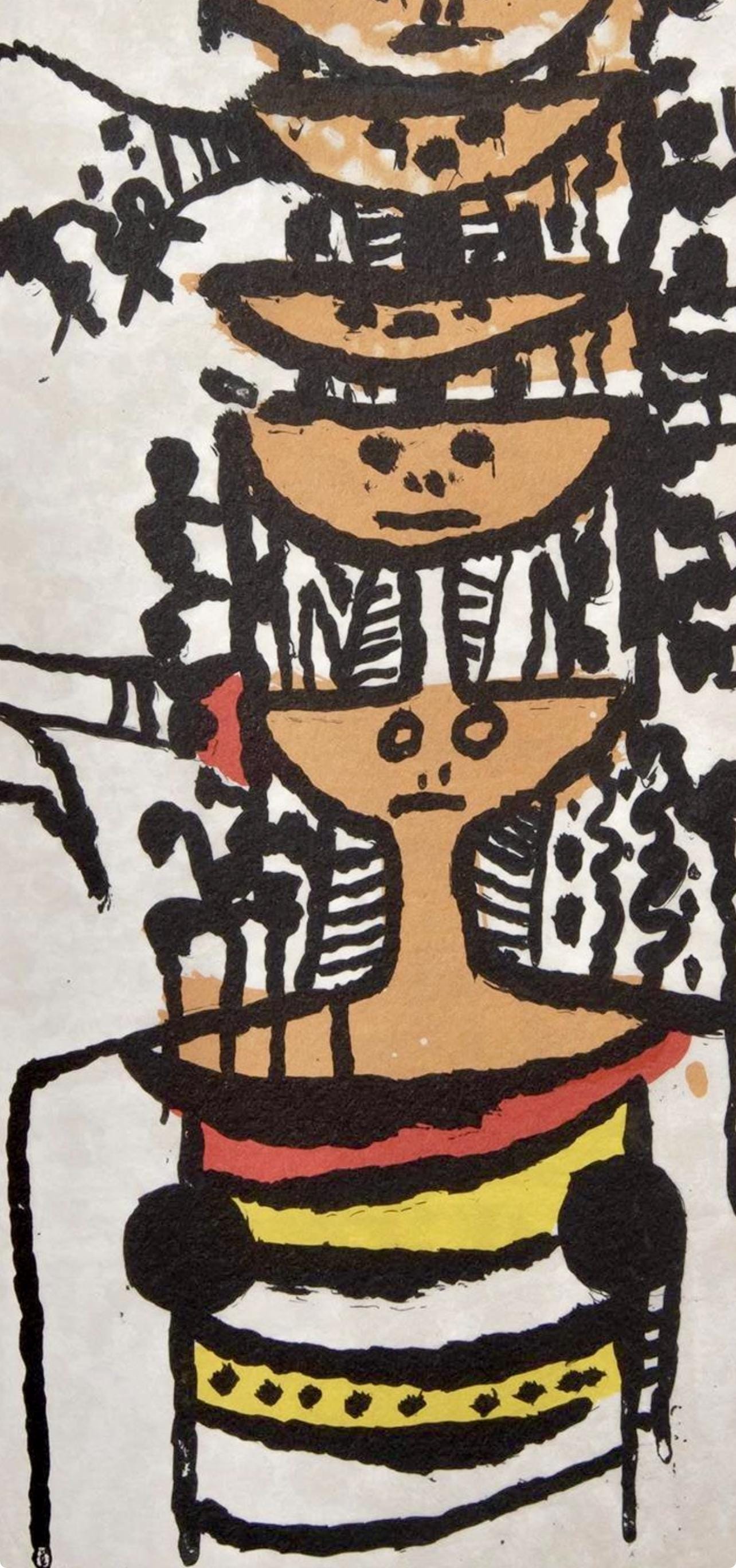 Wifredo Lam 林飛龍, Composition, Ediciones Polígrafa, Redfern Gallery, Limited Edition Lithograph