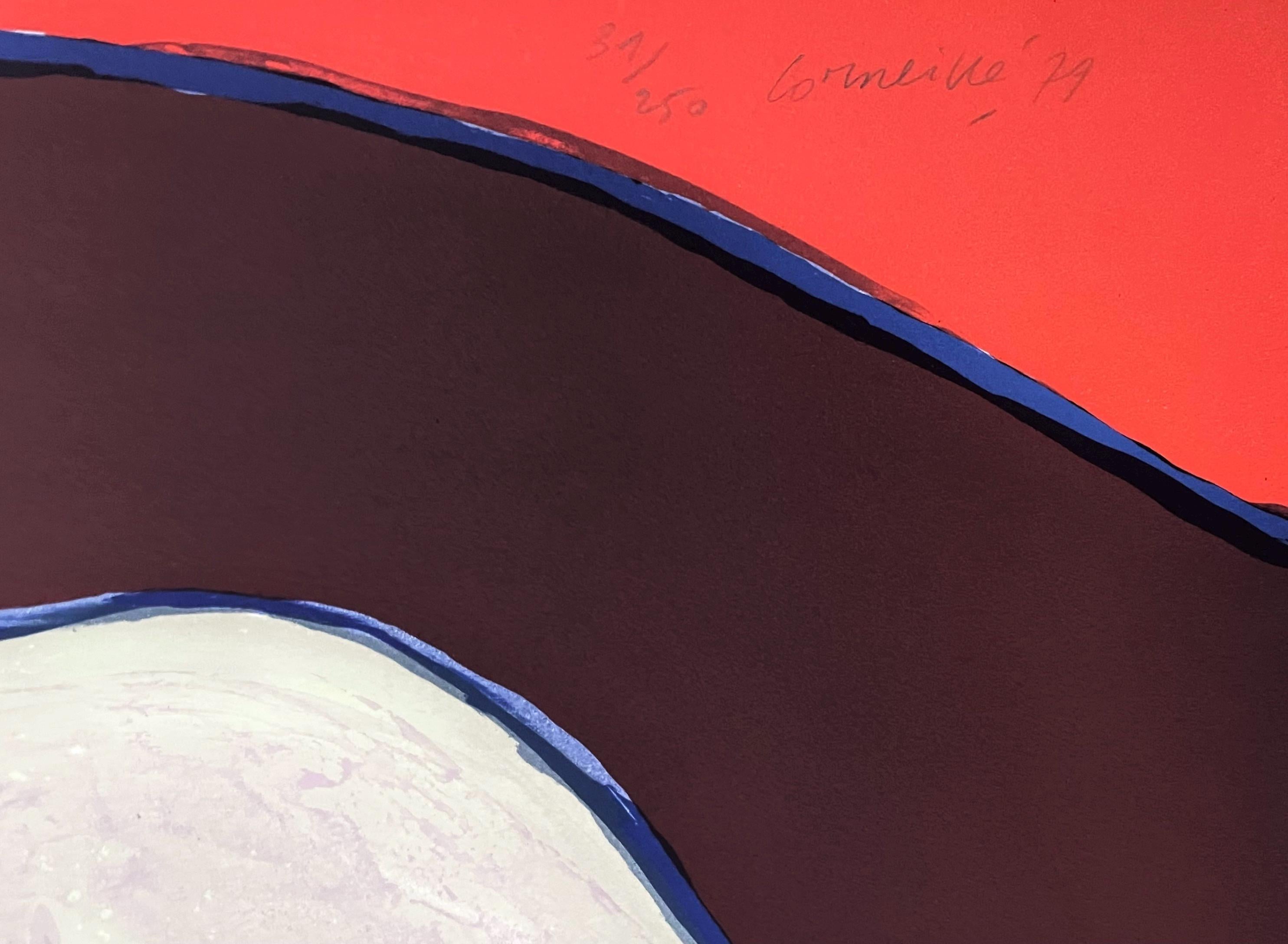 Guillaume Cornelis van Beverloo, Corneille, Le Conversation, Limited Edition Lithograph