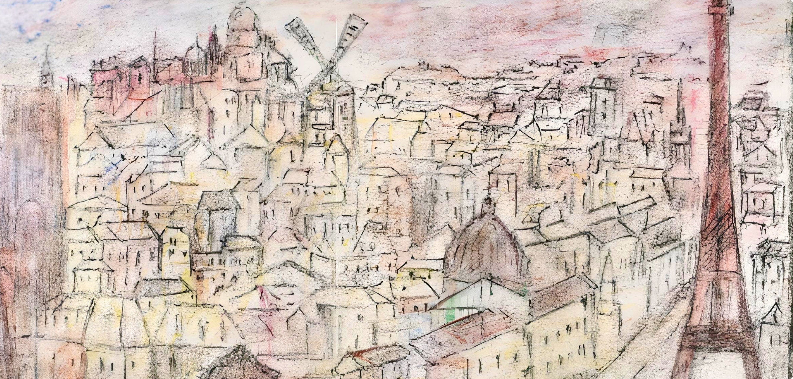 Edouard Goerg, Du balcon, Au Temps de Paris Seine, Limited Edition Lithograph