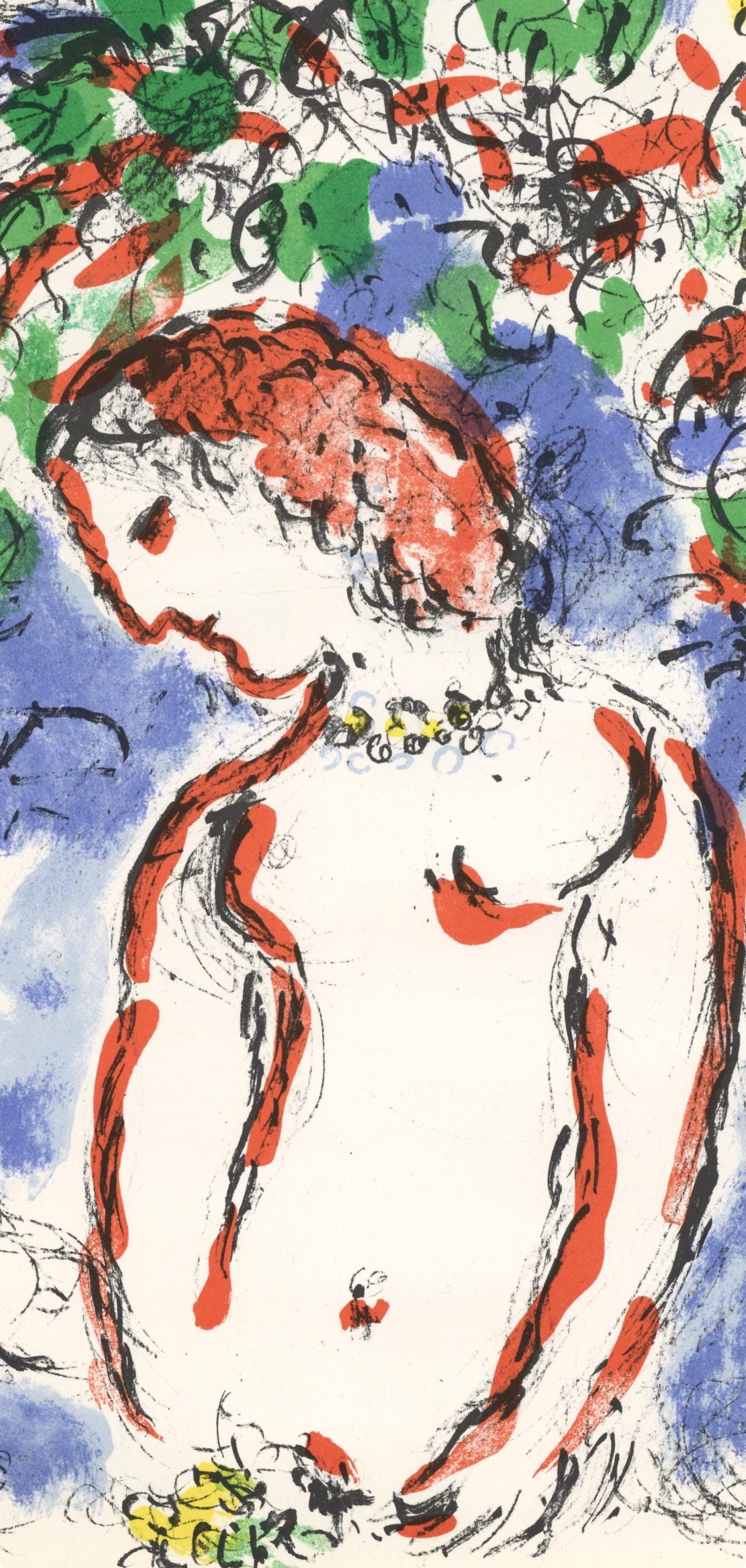 Marc Chagall, Composition (Cramer 91; Mourlot 650), Derrière le miroir, Limited Edition Lithograph