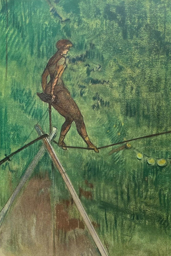 Henri de Toulouse-Lautrec, Tightrope Dancer, Henri de Toulouse-Lautrec, At the Circus, Limited Edition Lithograph