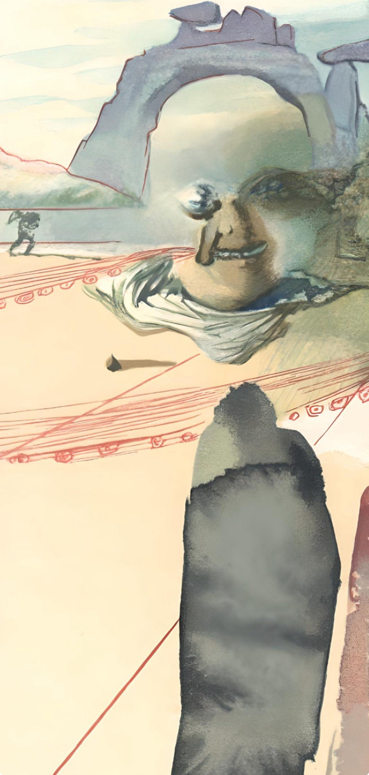 Salvador Dali, The Avaricious (Michler/Löpsinger 1039-1138; Field 189-200), La Divine Comédie, Limited Edition Woodcut