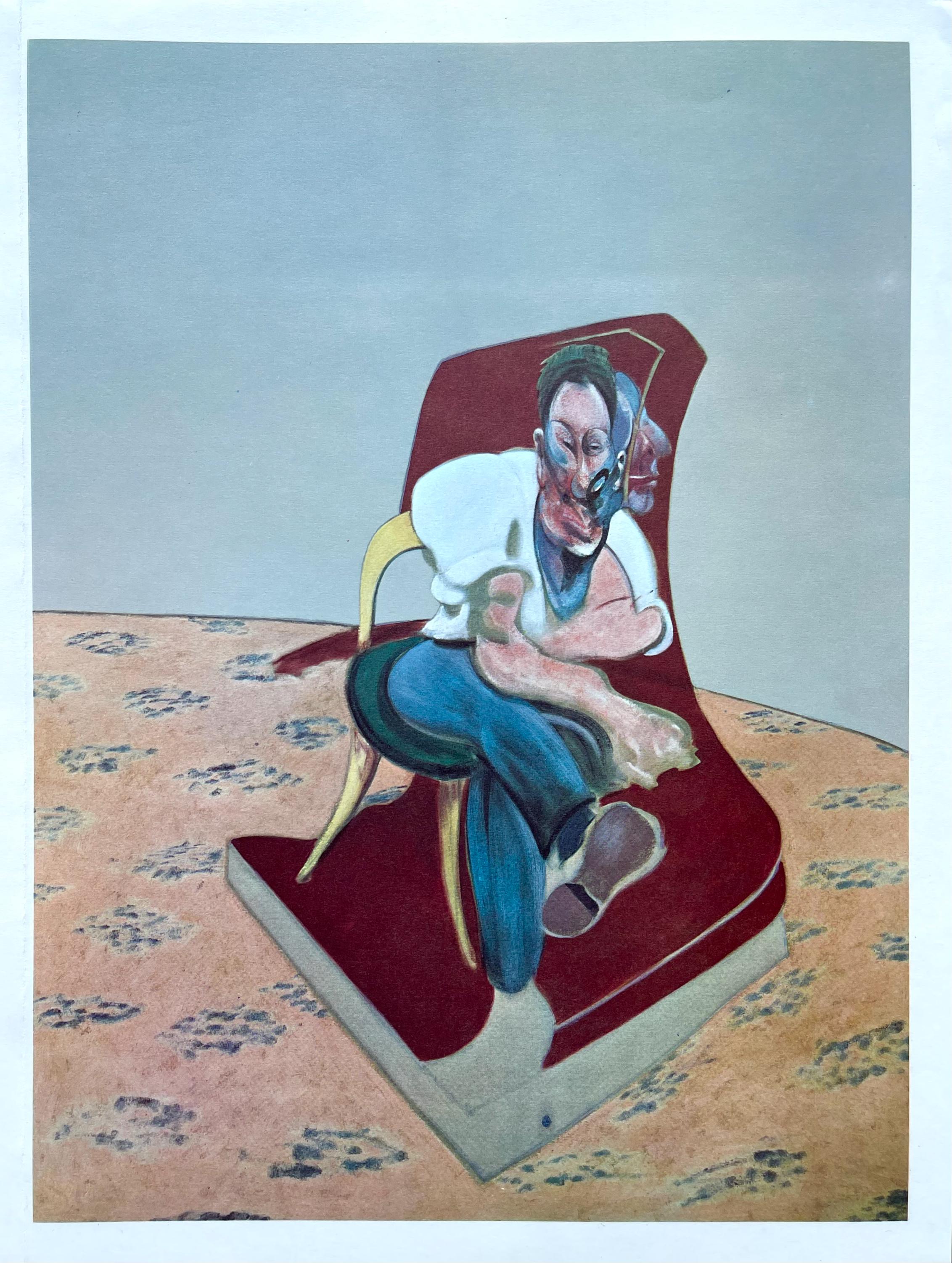 Francis Bacon, Three Studies for Portrait of Lucian Freud, Derrière le miroir, Limited Edition Lithograph
