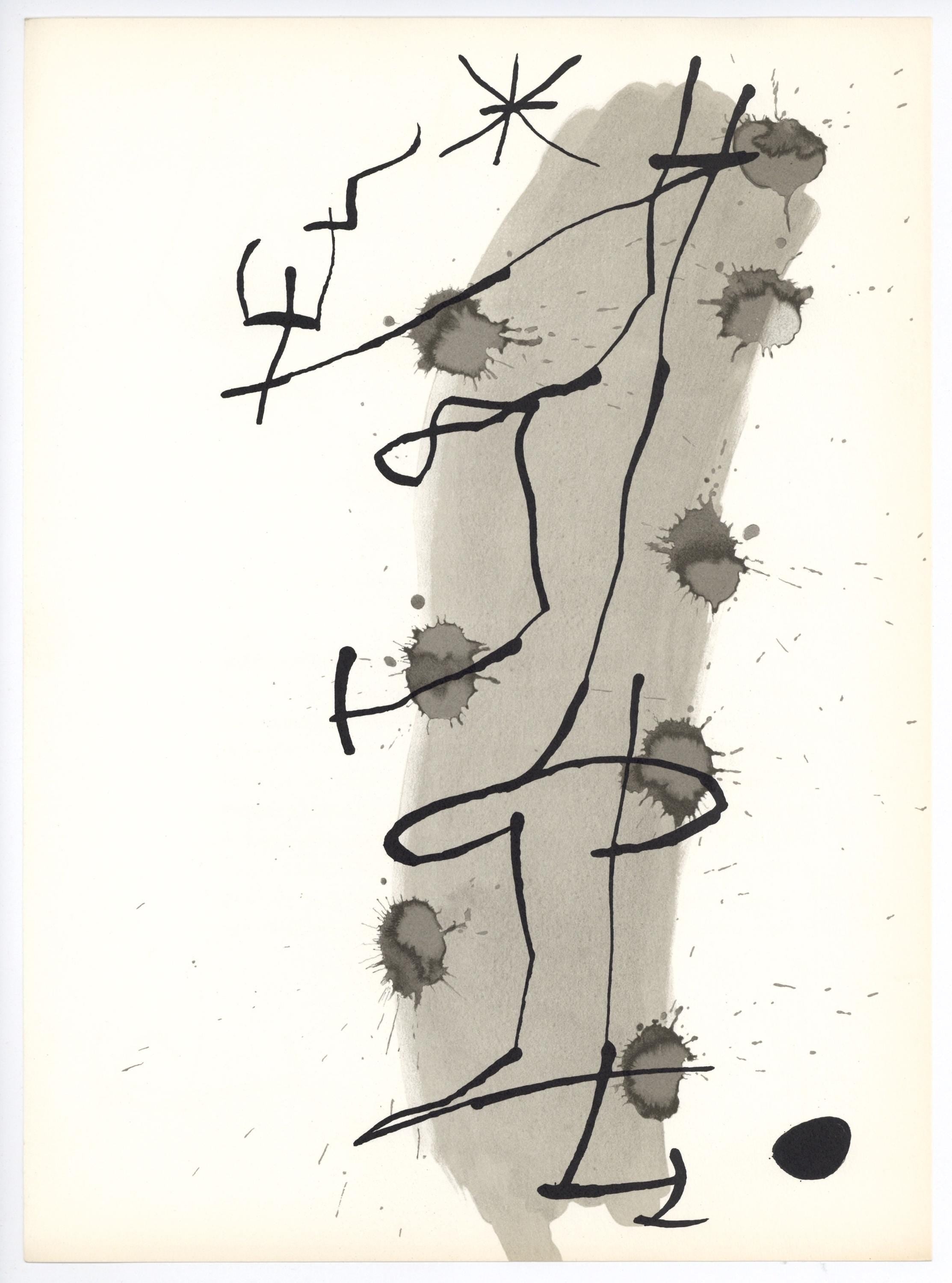 Joan Miró, Composition (Cramer 112; Mourlot 439-442), Derrière le miroir, Limited Edition Lithograph