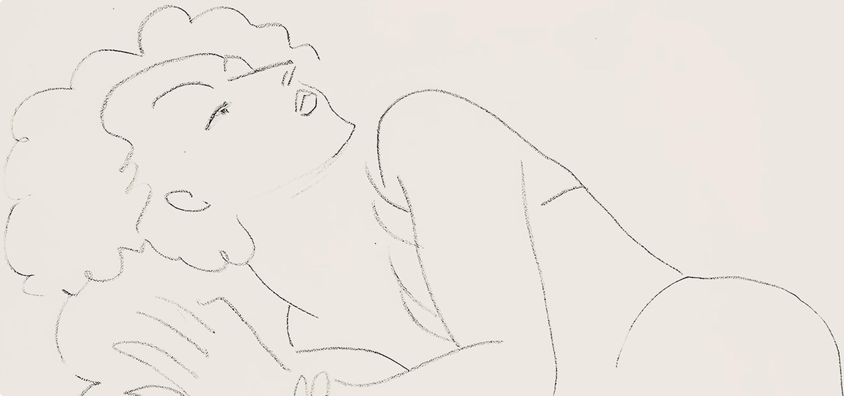 Henri Matisse, Série F, var. 6 (Duthuit 9), Henri Matisse, Dessins, Thèmes et variations, Limited Edition Lithograph