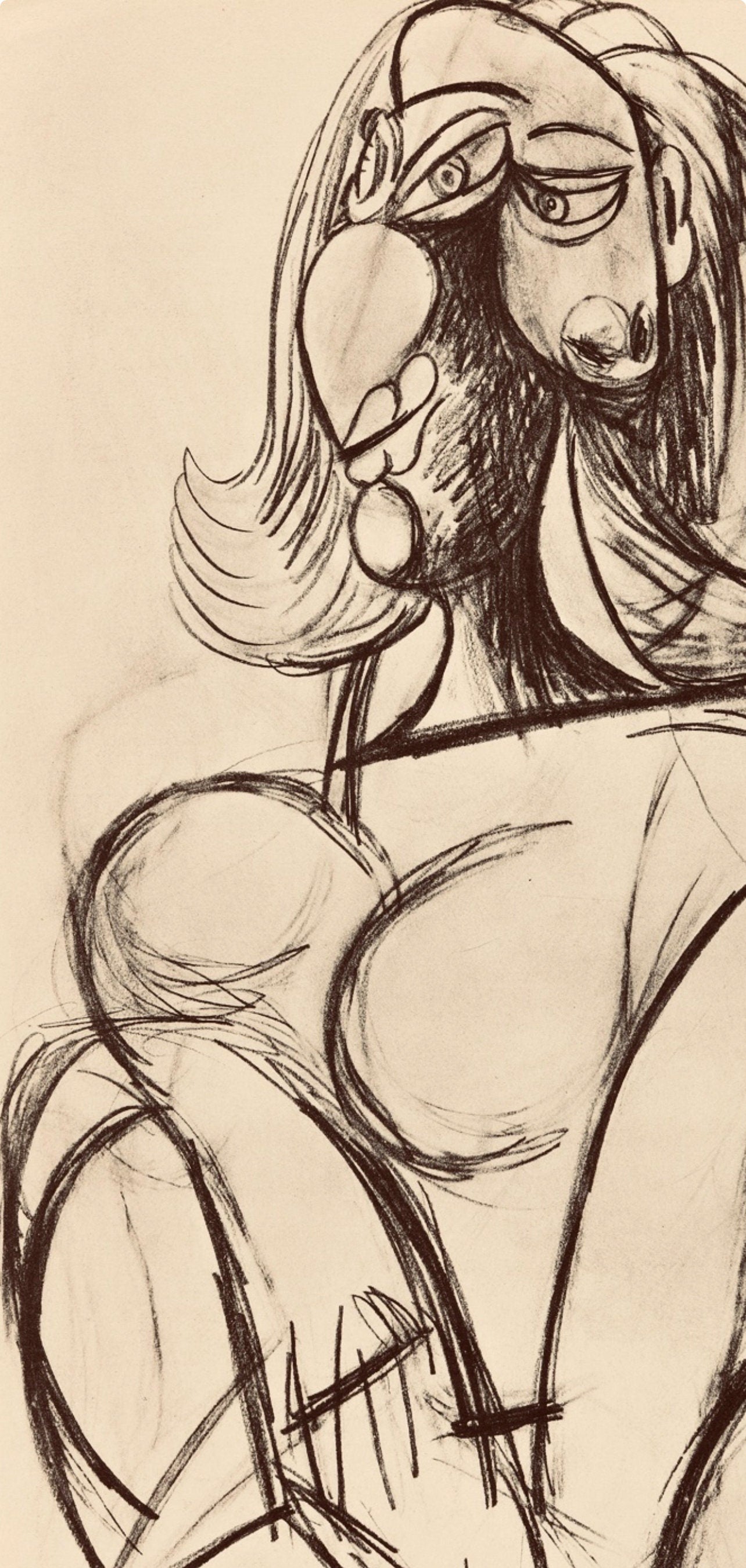 Pablo Picasso, Composition, Carnet de dessins de Picasso, Cahiers d’Art, Limited Edition Lithograph