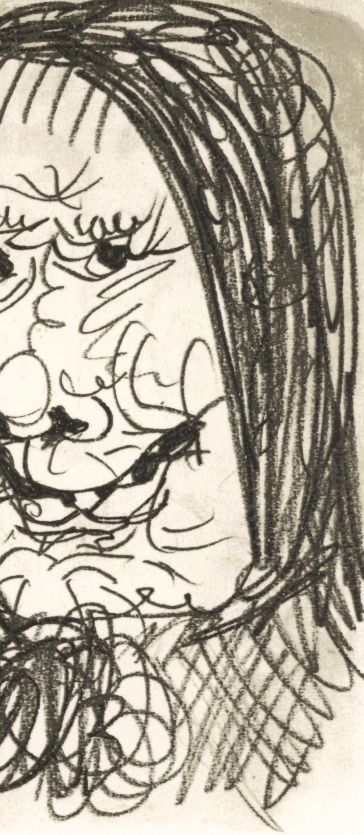 Pablo Picasso, Composition, Le Goût du Bonheur (Cramer 148; Bloch 2013), Limited Edition Mixed Media Lithograph