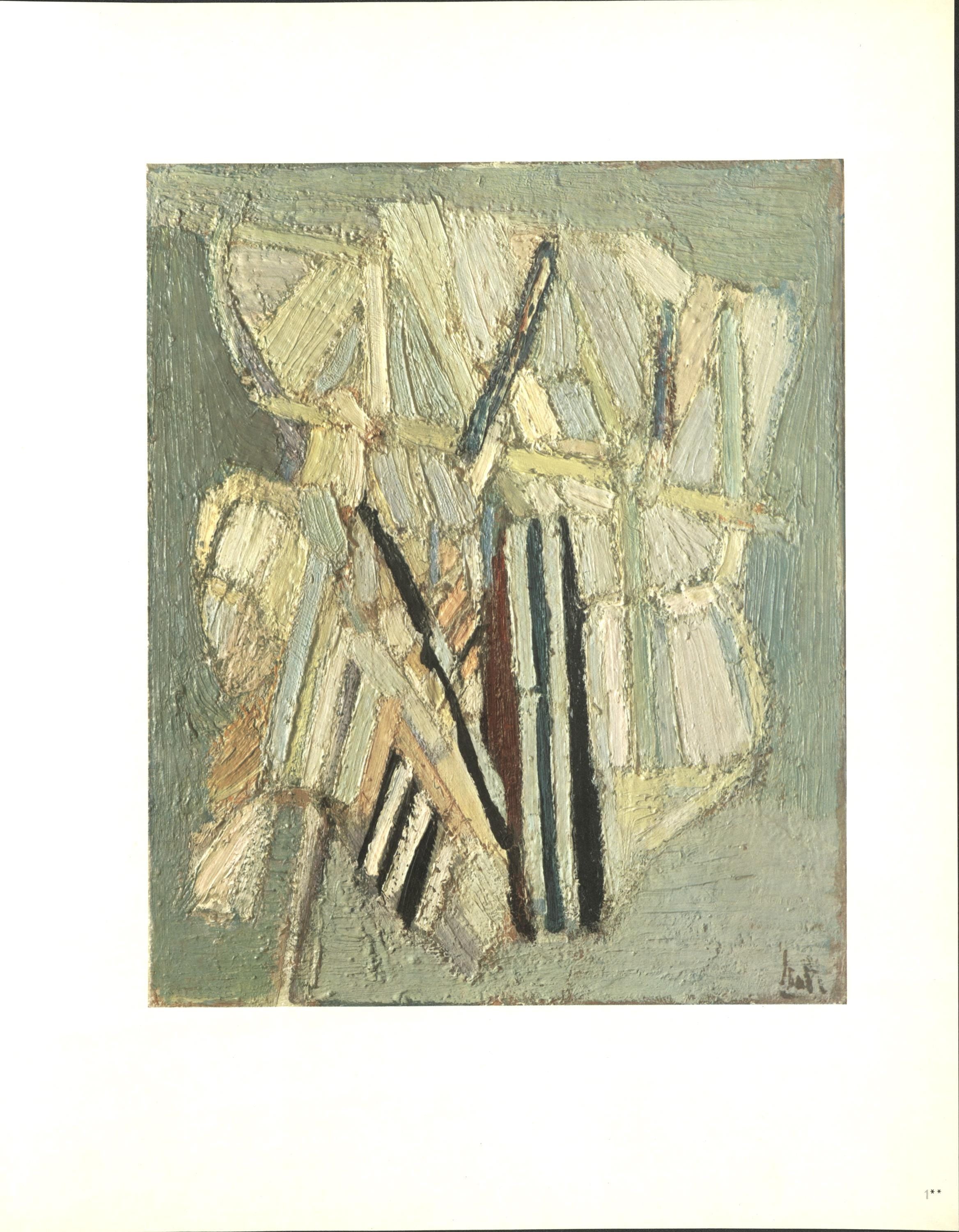 Nicolas de Staël, Composition, Nicolas de Staël, Peintres d'aujourd'hui, Limited Edition Lithograph