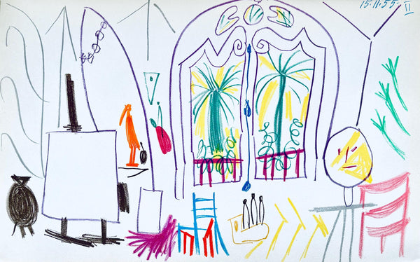 Pablo Picasso, Composition (Cramer 101), Carnet de la Californie, Limited Edition Lithograph