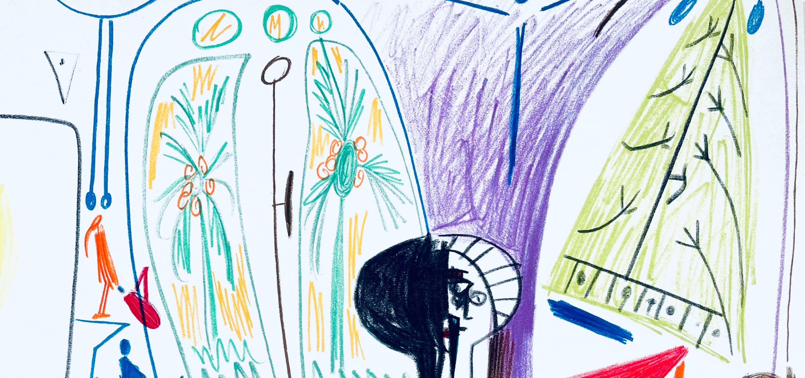Pablo Picasso, Composition (Cramer 101), Carnet de la Californie, Limited Edition Lithograph