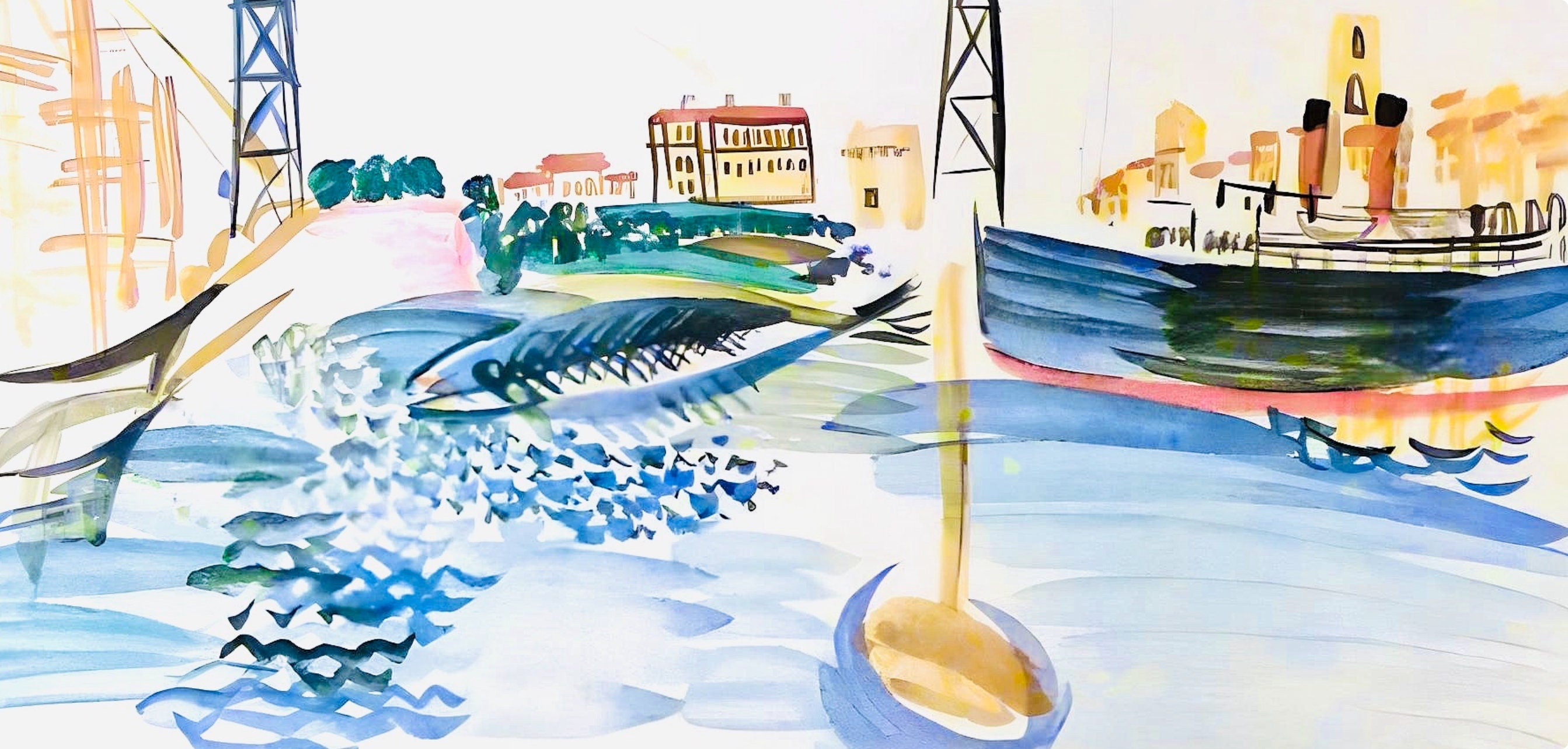 Raoul Dufy, Le Vieux-Port, Vacances forcées