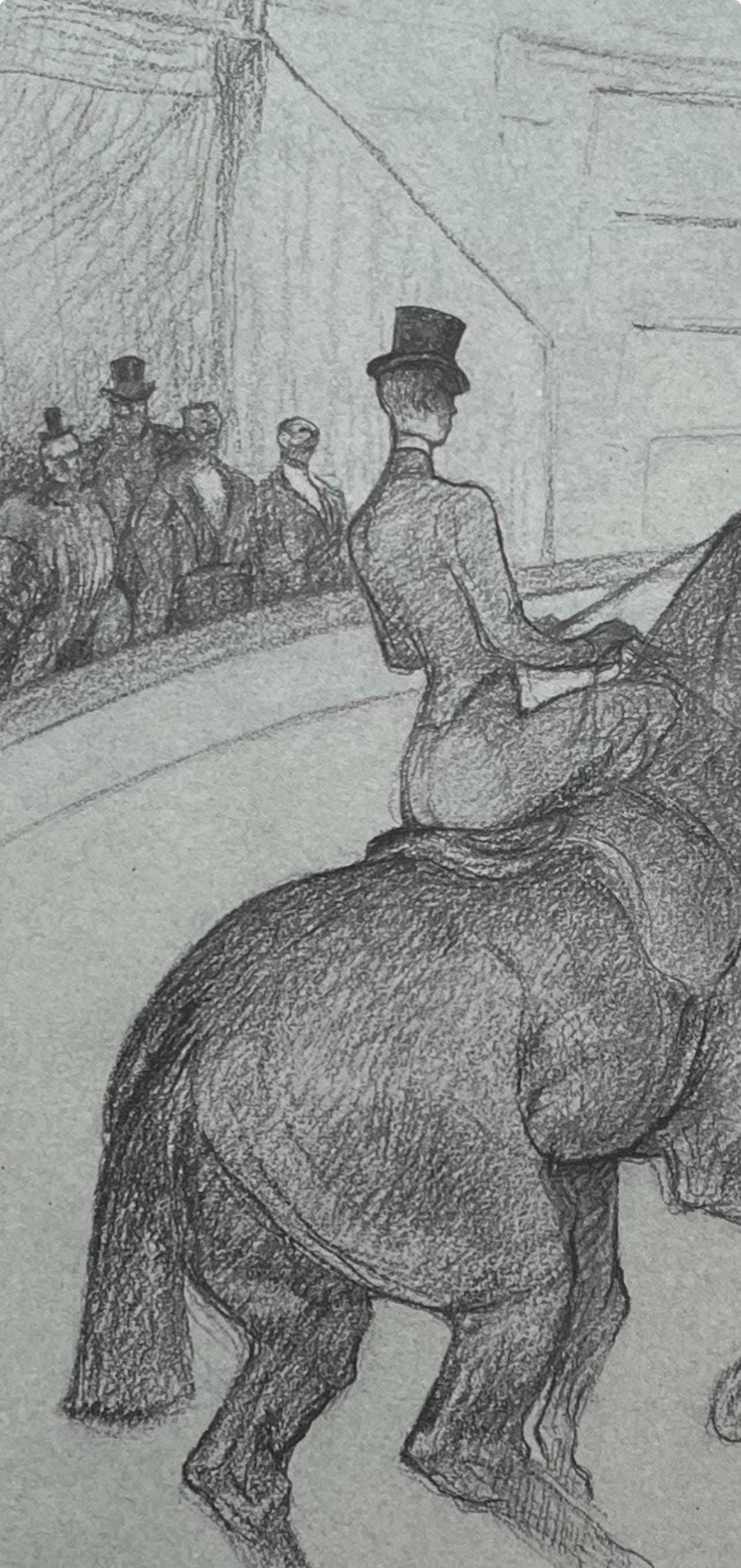 Henri de Toulouse-Lautrec, Haute École Equestrienne: The Tandem, Henri de Toulouse-Lautrec, At the Circus, Limited Edition Lithograph