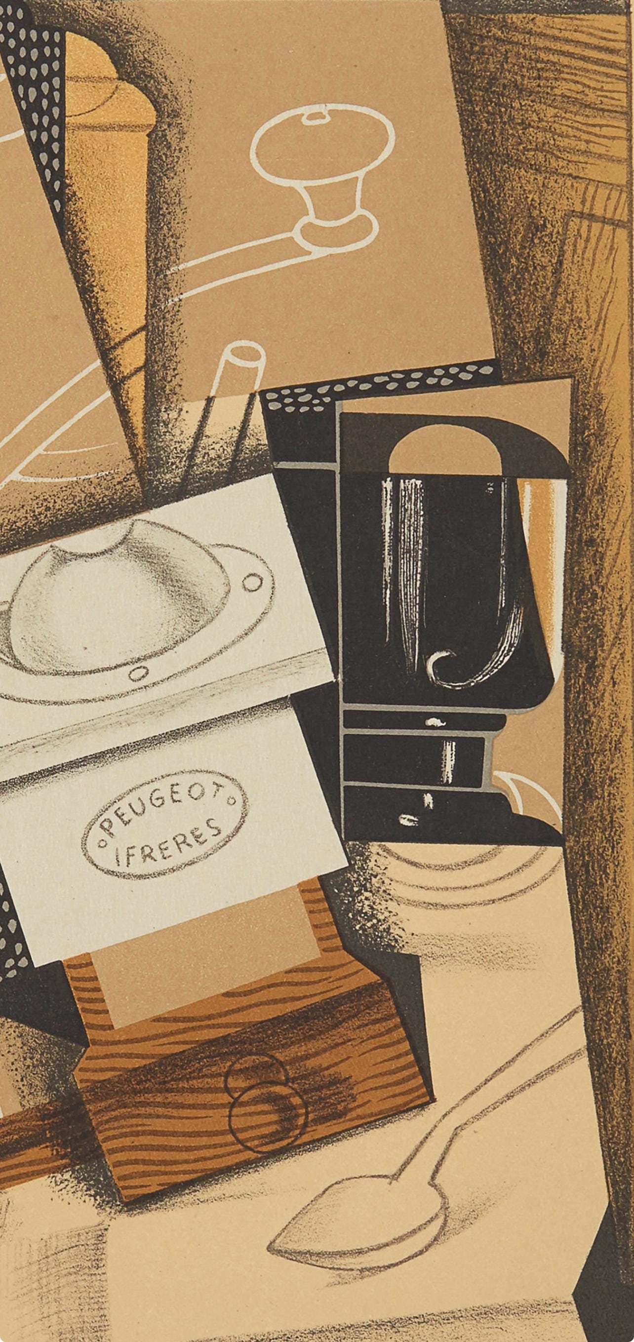 Juan Gris, Moulin à Cafe (Kahnweiler 1969), Au Soleil du Plafond, Limited Edition Lithograph