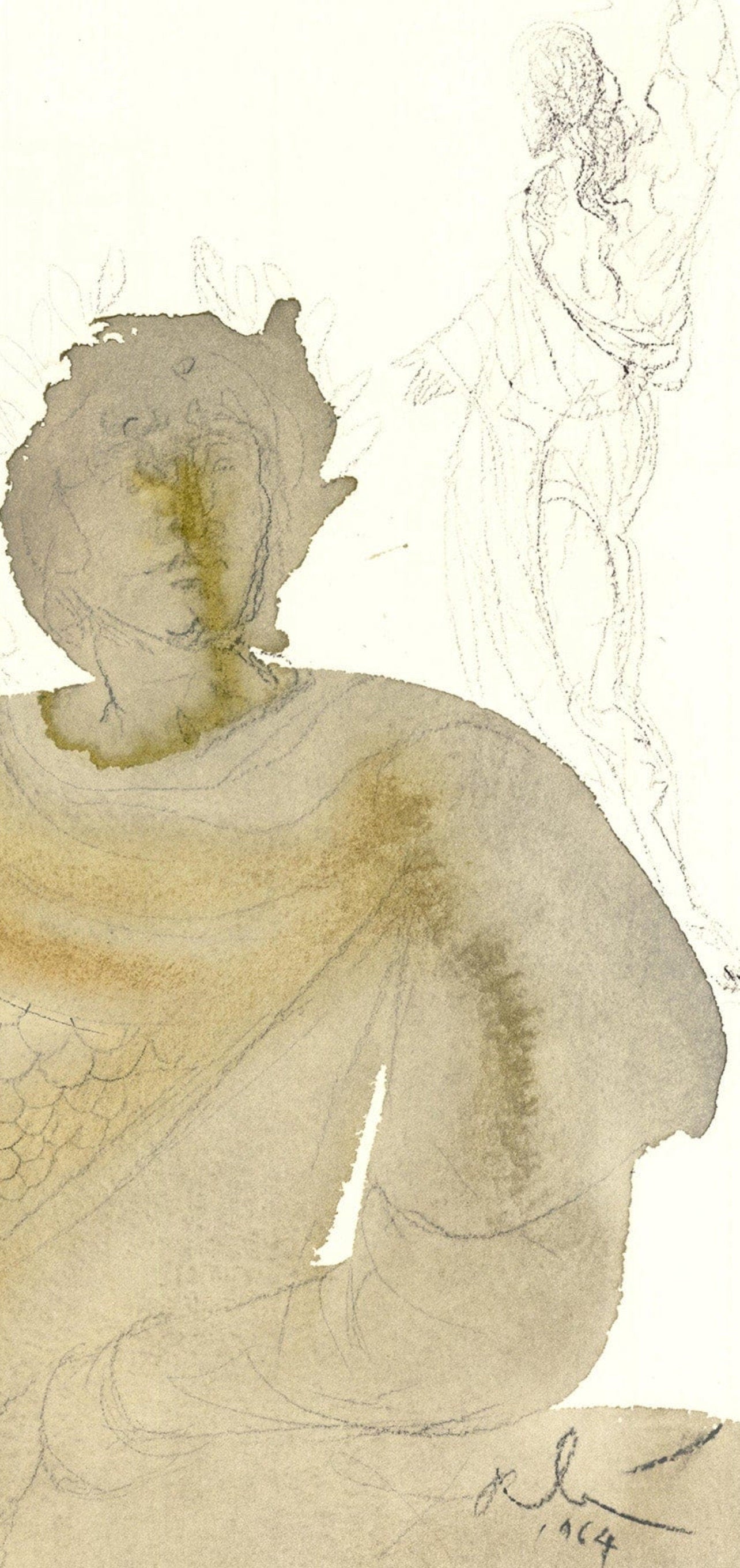 Salvador Dali, Composition (Michler/Löpsinger 1600; Field 69-3), Biblia Sacra, Limited Edition Lithograph