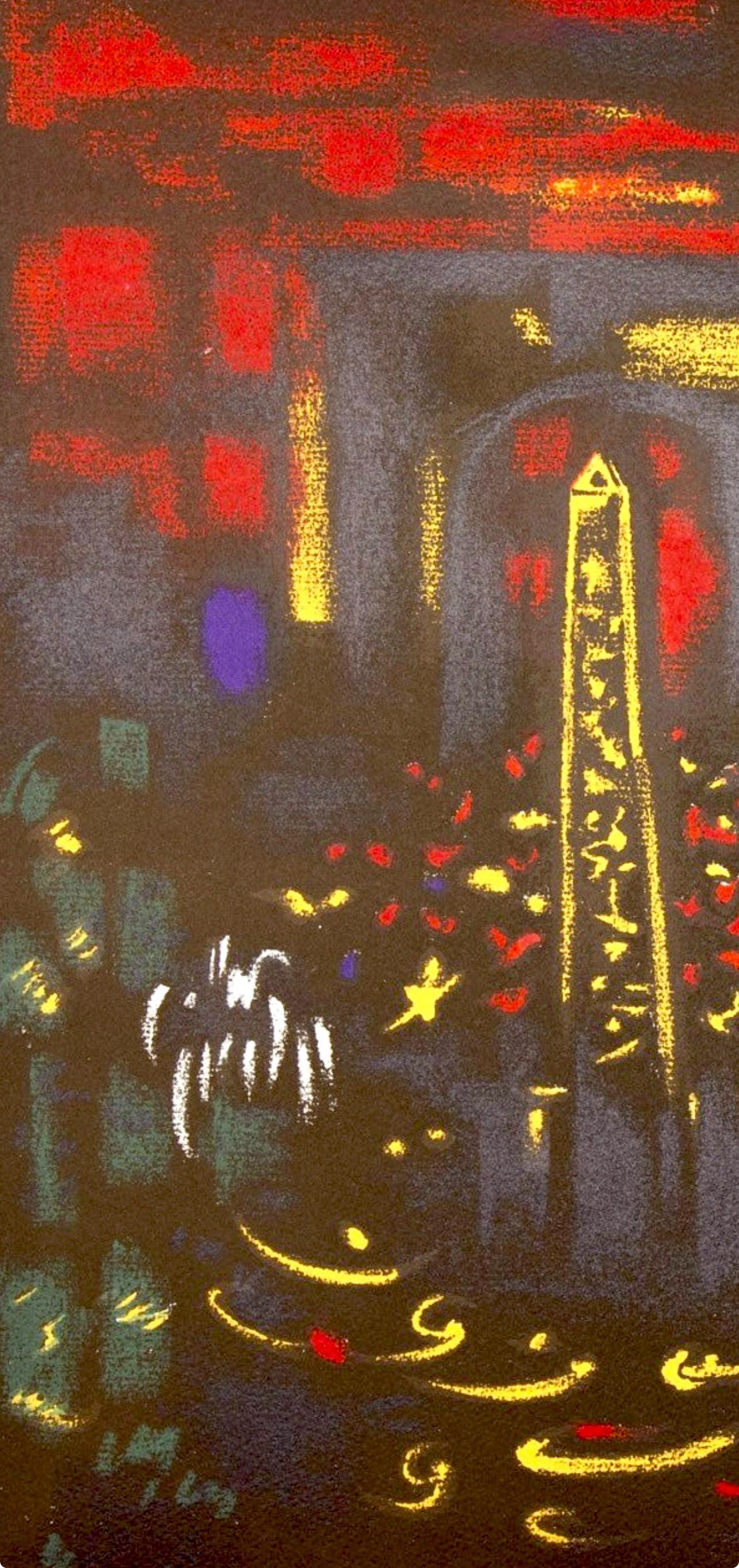 André Masson, Place de la Concorde et L'Arc de Triomphe, Regards sur Paris, Limited Edition Lithograph