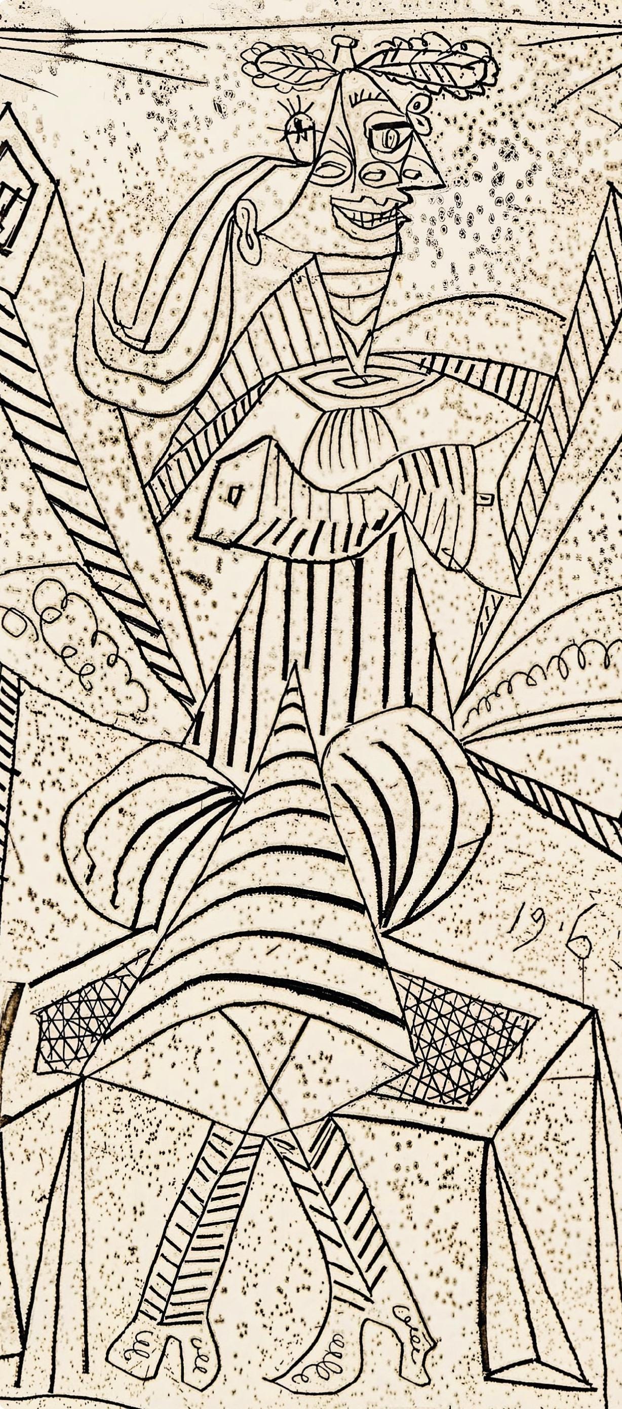 Pablo Picasso, Composition (Cramer 30; Horodisch D14; Bloch 307; Matarasso 28), Limited Edition Lithograph