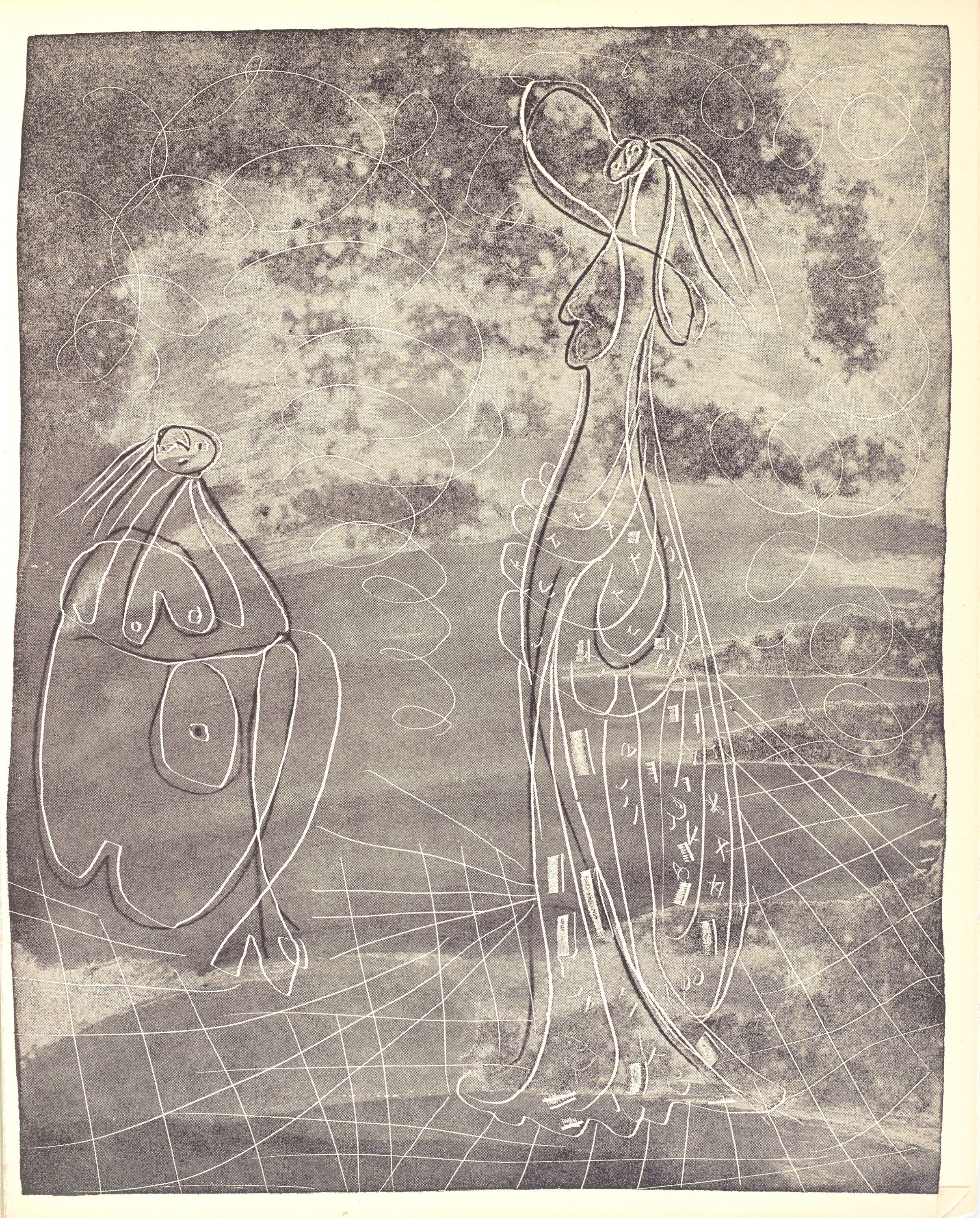 Pablo Picasso, Composition (Bloch 361a-e; Baer 683-688; Cramer 38), La Chèvre-Feuille, Limited Edition Engraving