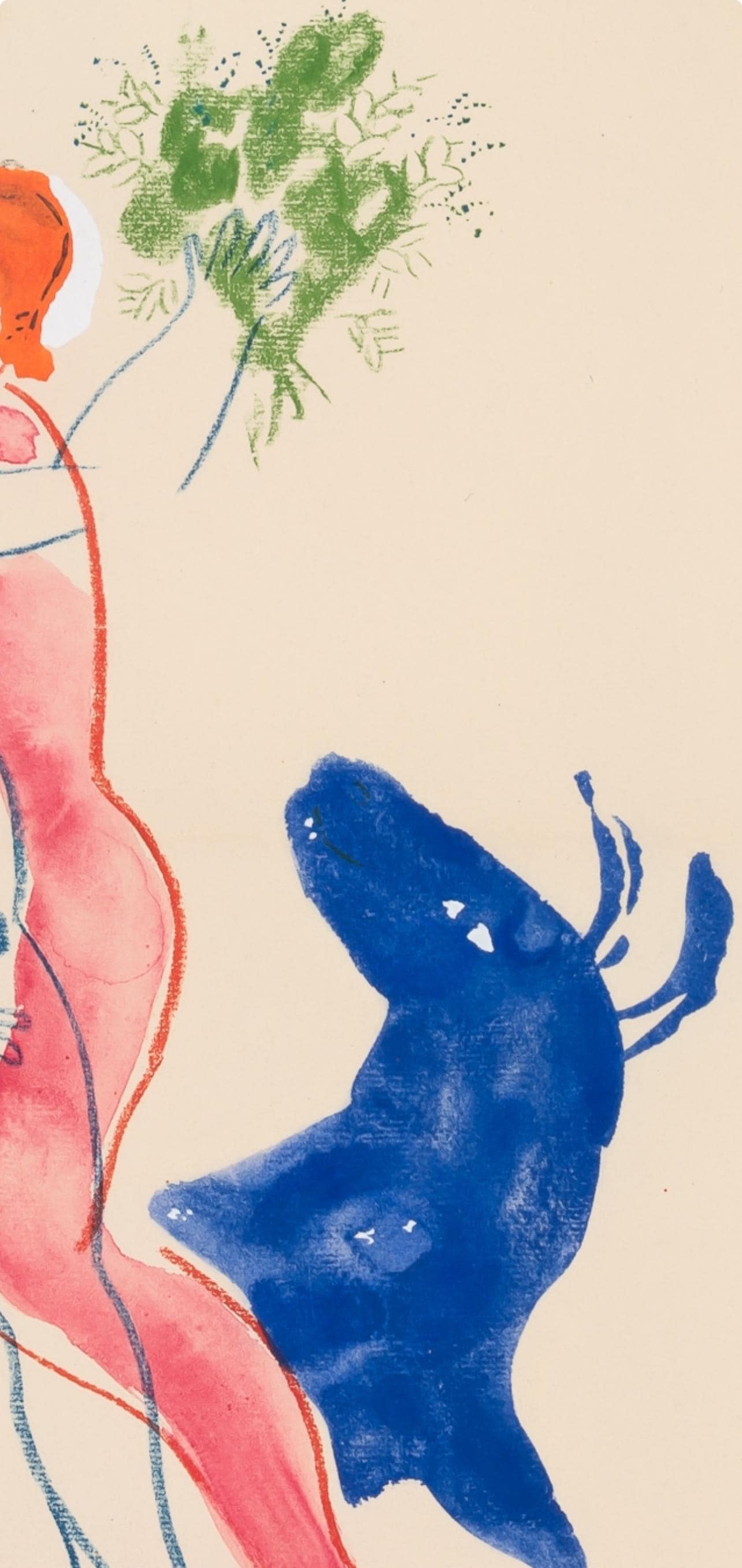Marc Chagall, Composition, Couleur amour, Limited Edition Lithograph