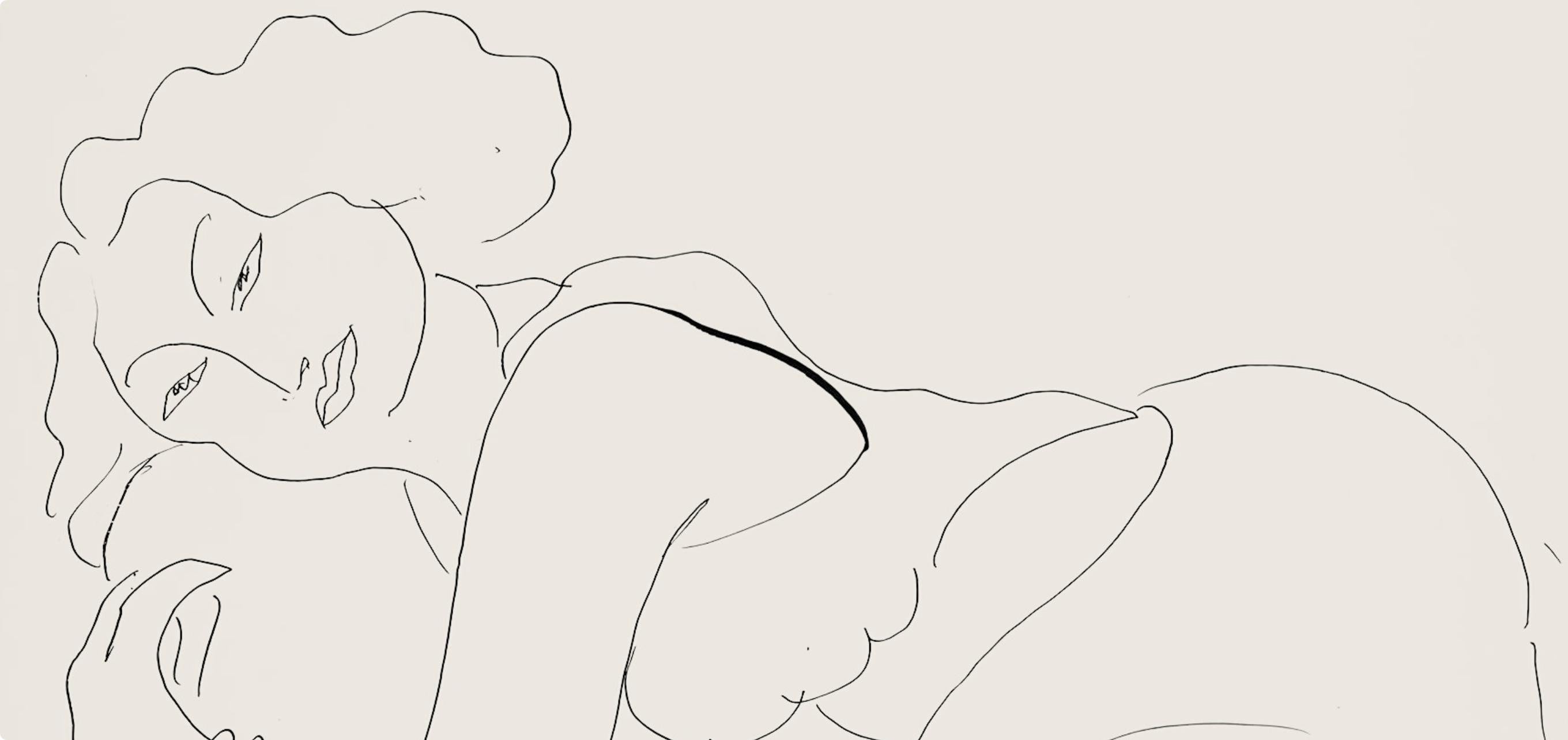 Henri Matisse, Série D, var. 6 (Duthuit 9), Henri Matisse, Dessins, Thèmes et variations, Limited Edition Lithograph