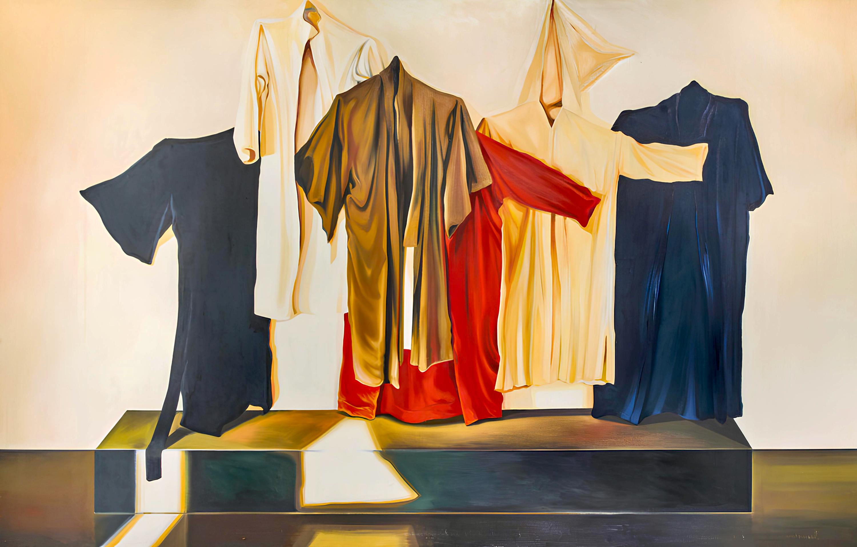 Lowell Nesbitt, Robe Series, Original Painting (75 x 117 inches)