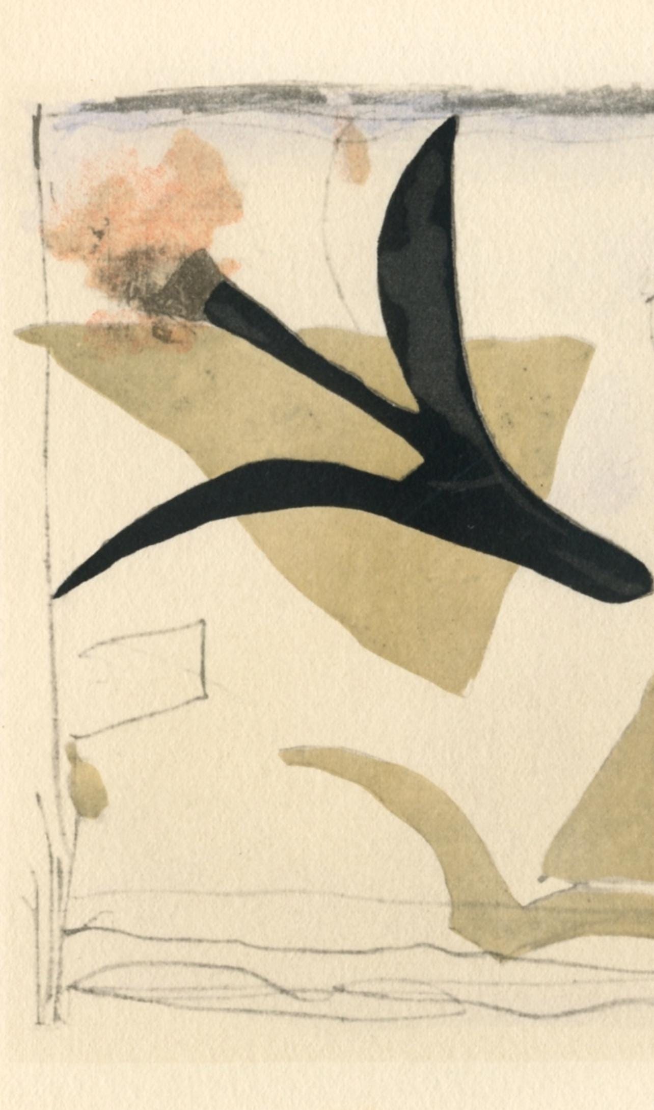 Georges Braque, Etude (oiseaux), Georges Braque le solitaire, XXe siècle, Limited Edition Lithograph
