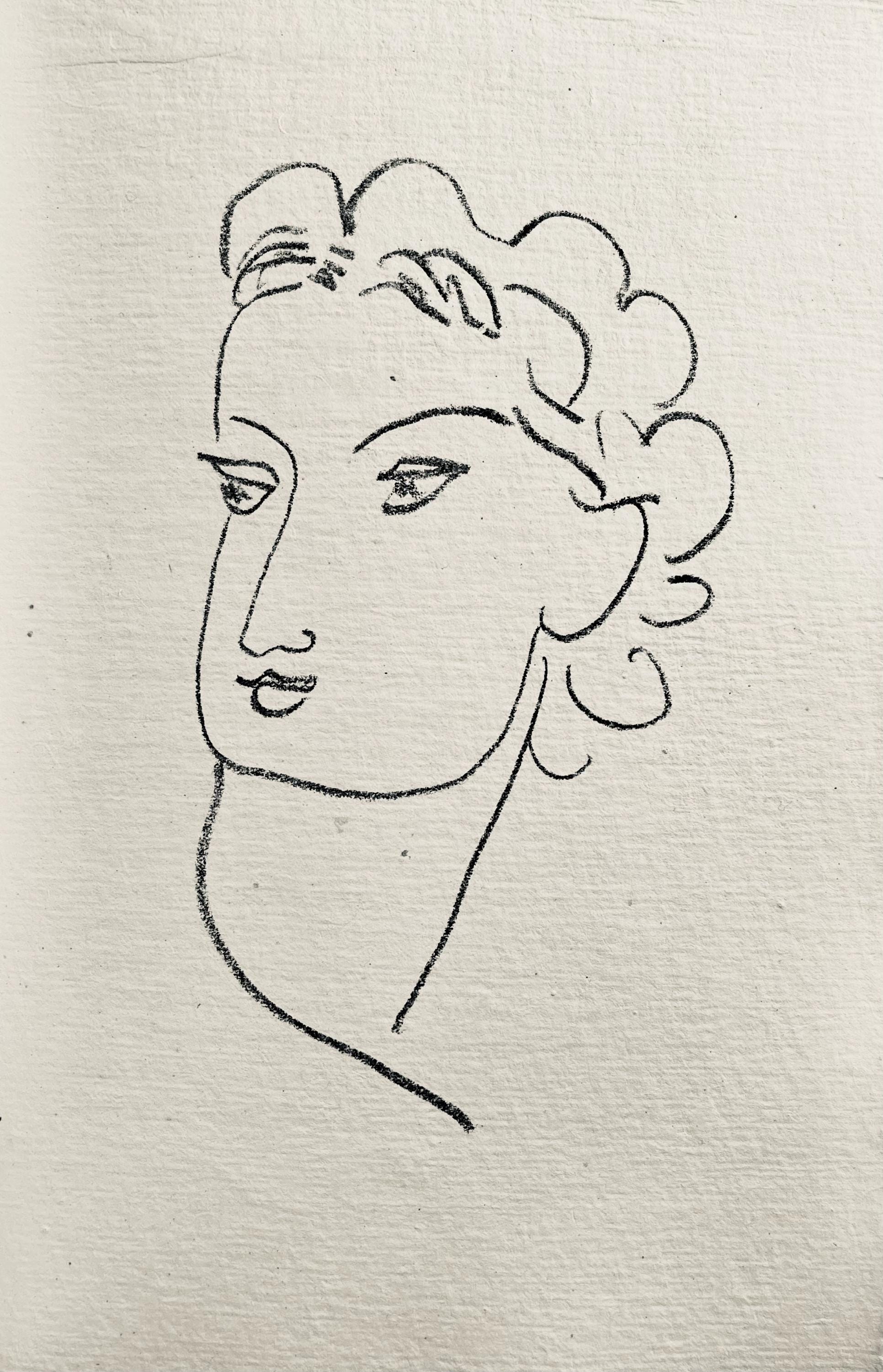 Henri Matisse, Lithographie VI (Duthuit 20), Repli, Gravures de Henri Matisse, Limited Edition Lithograph