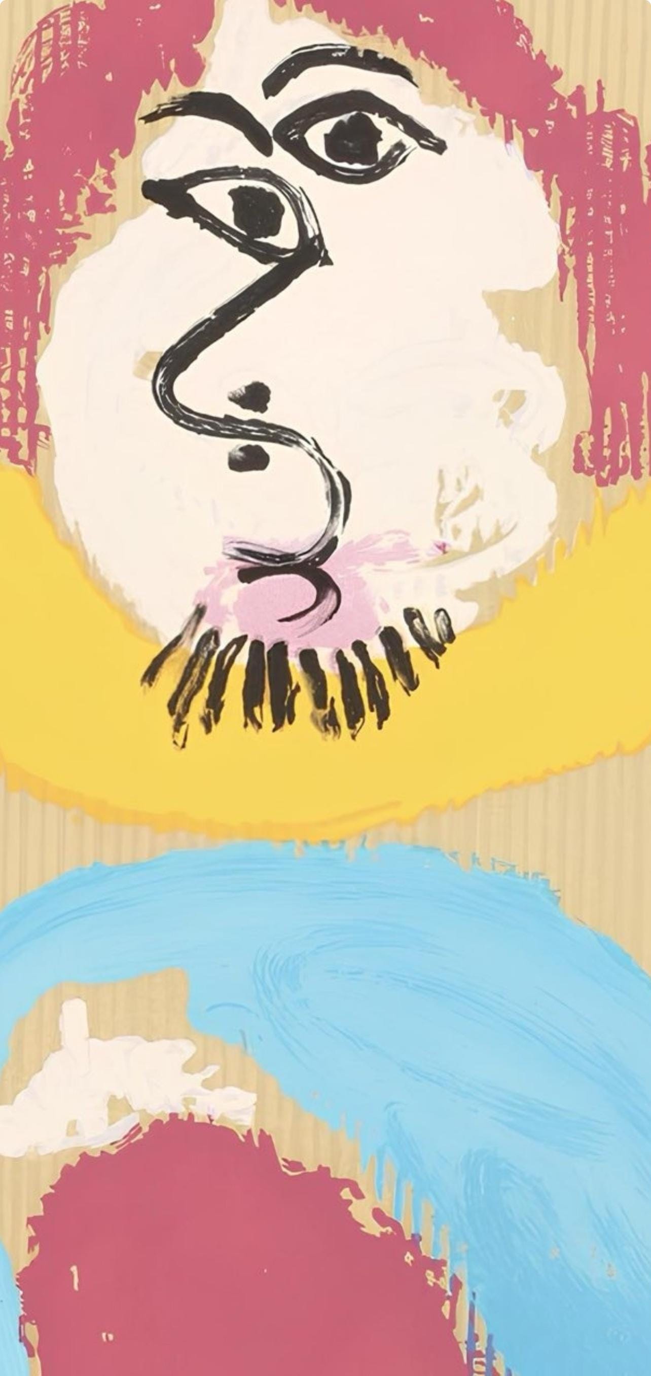 Pablo Picasso, Composition (Orozco 207-261), Vingt-Neuf Portraits Imaginaires, Limited Edition Lithograph