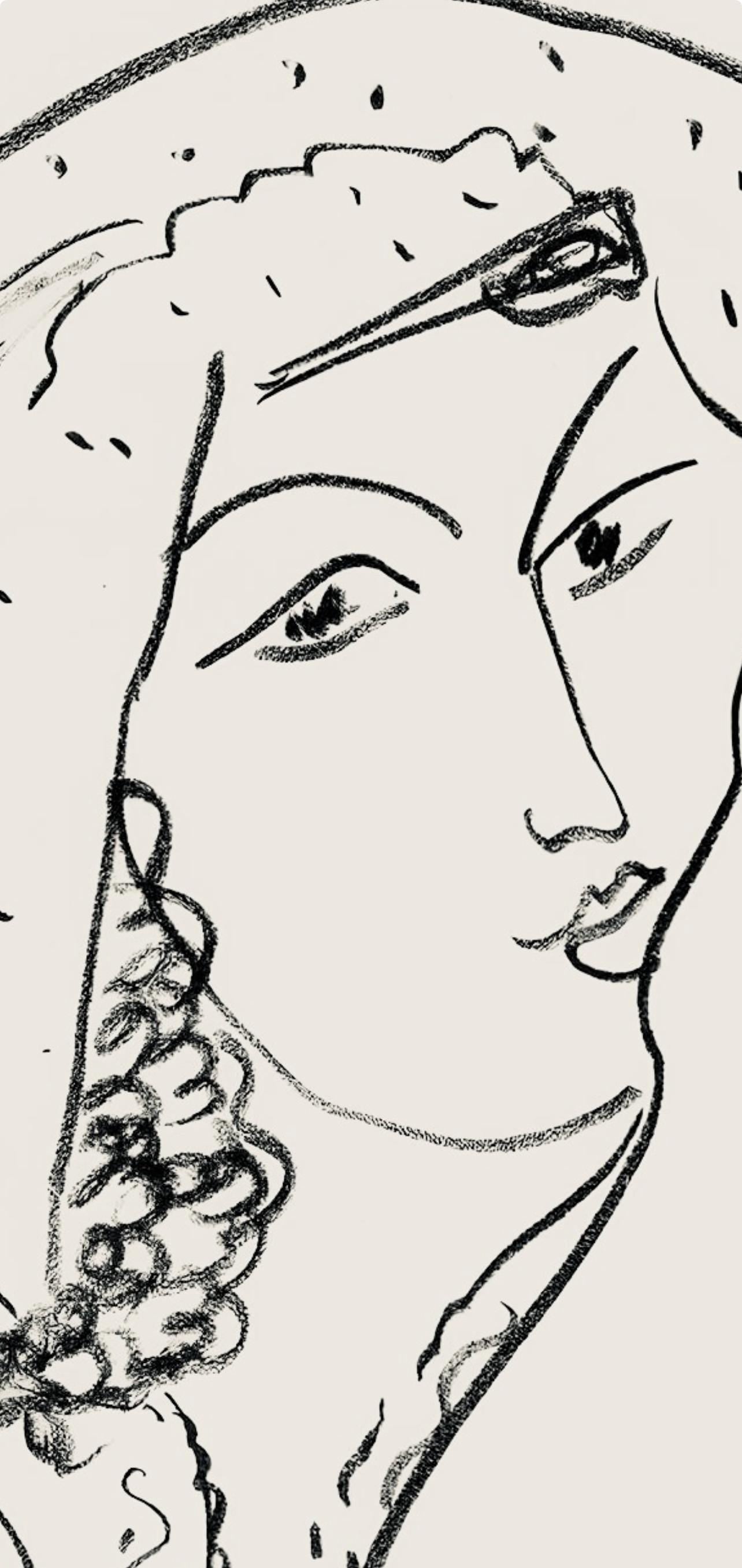 Henri Matisse, Série I, var. 6 (Duthuit 9), Henri Matisse, Dessins, Thèmes et variations, Limited Edition Lithograph