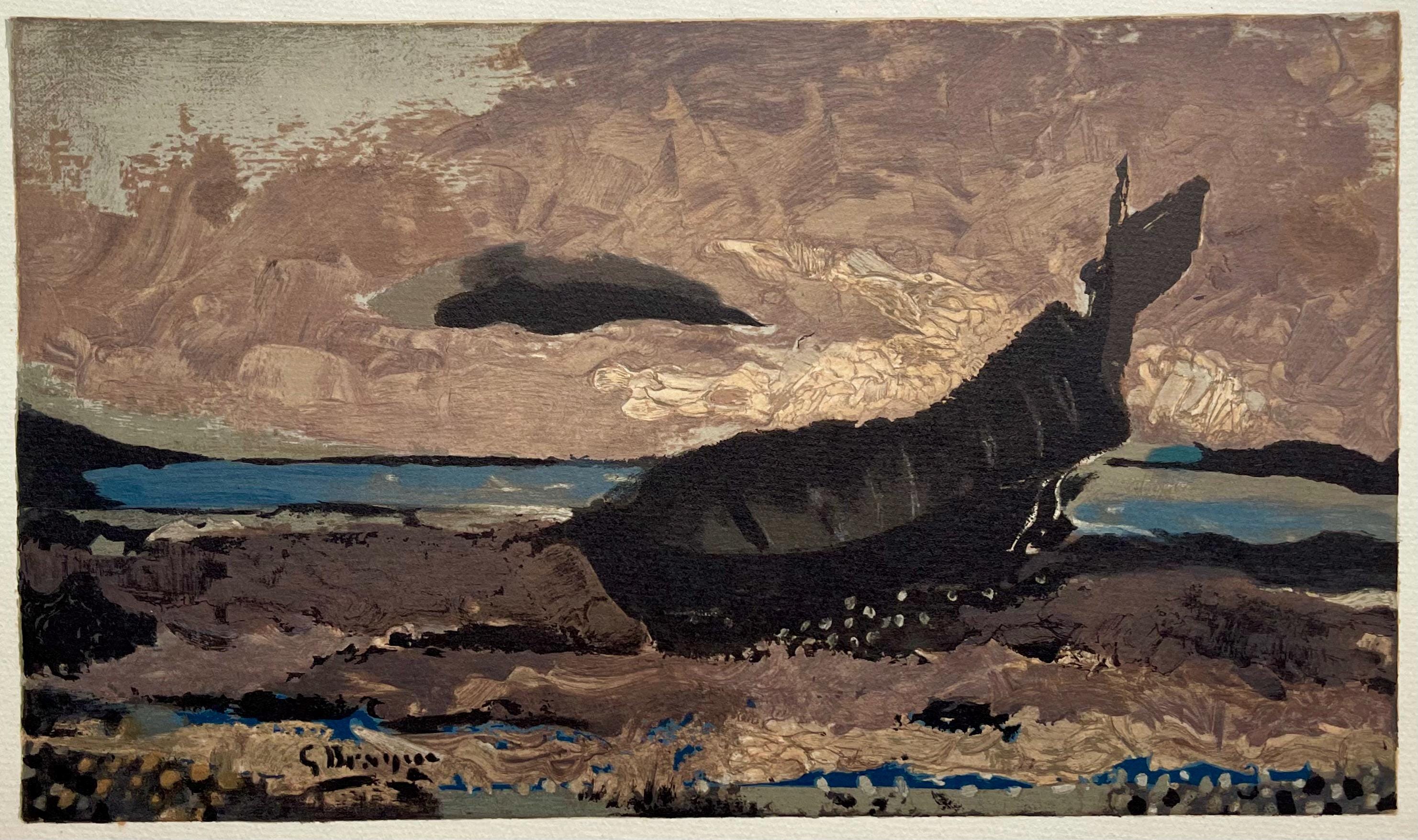 Georges Braque, La barque echouee, Varengeville, Limited Edition Lithograph
