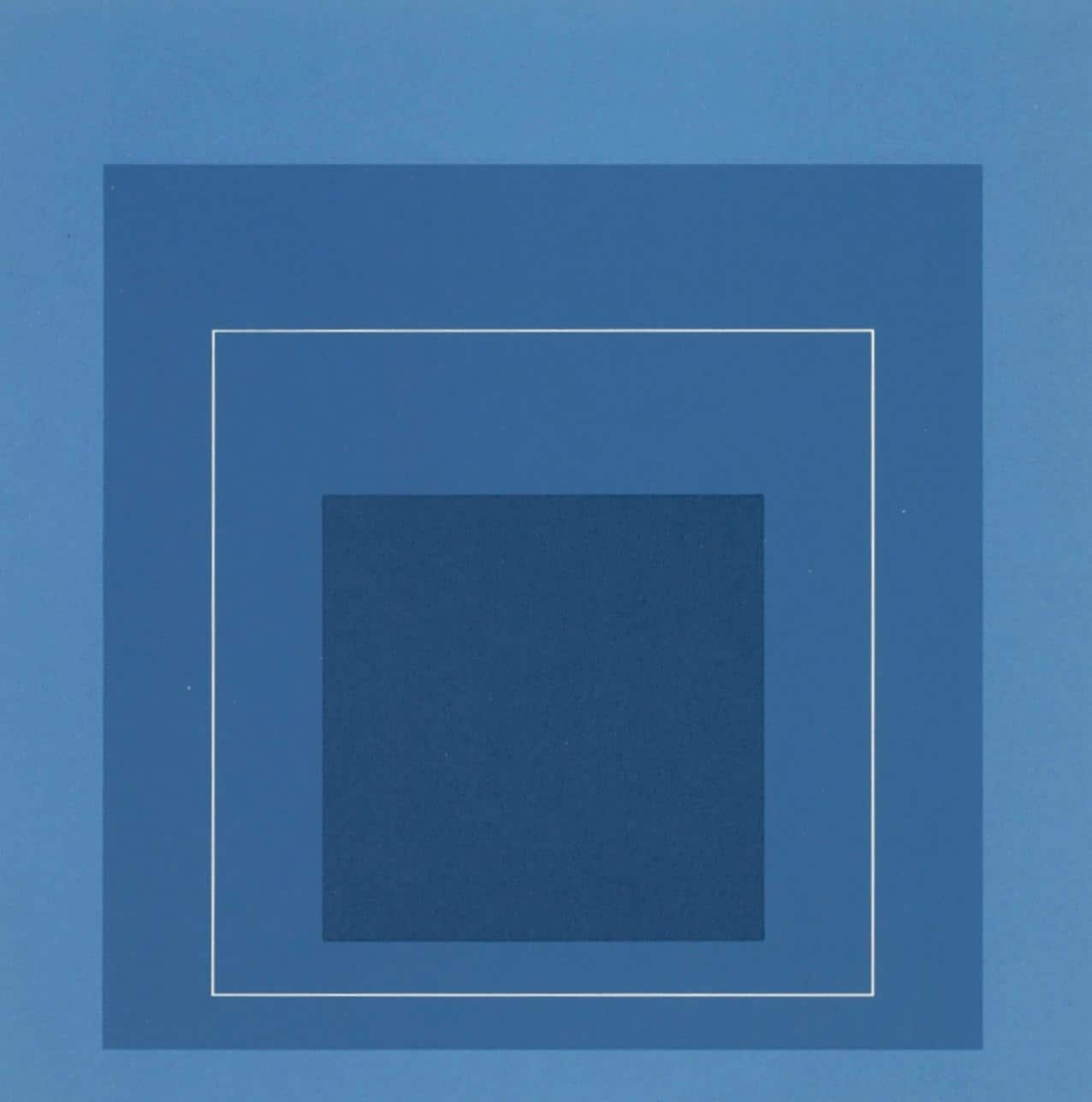 Josef Albers, Homage to the Square, Josef Albers: White Line Squares, Limited Edition Lithograph