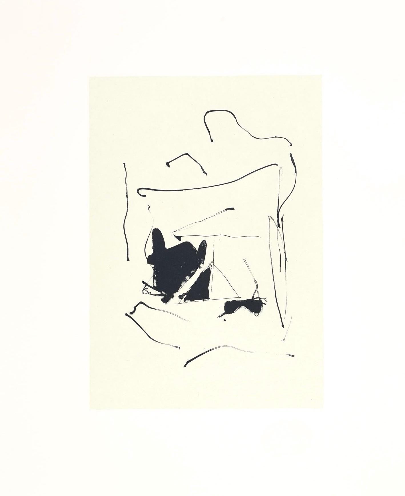 Robert Motherwell, Burnt Water (Belknap 354-380; Engberg/Banach 415-441), Three Poems, Limited Edition Lithograph