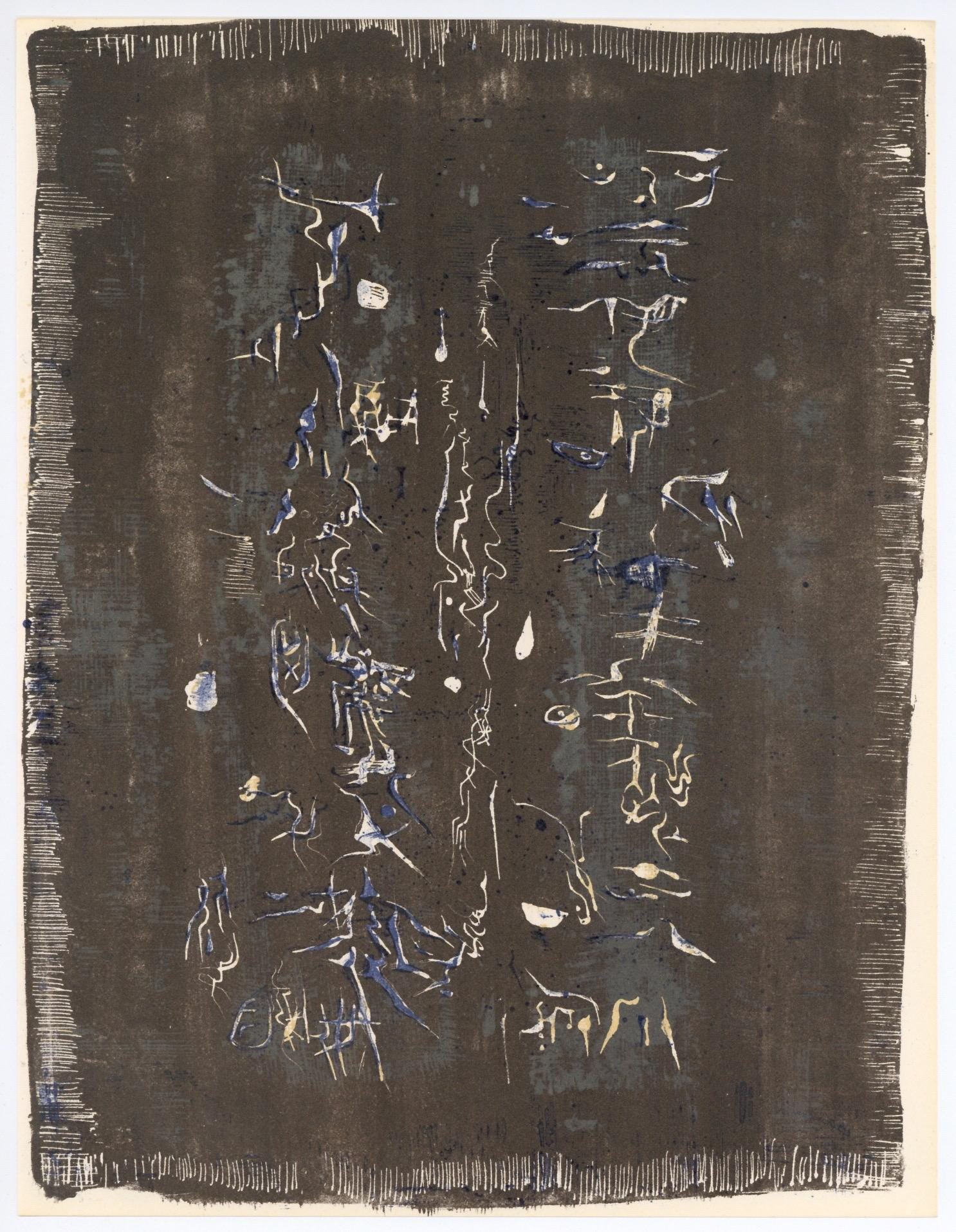 Zao Wou-Ki 赵无极, Composition, XXe siècle, Limited Edition Lithograph