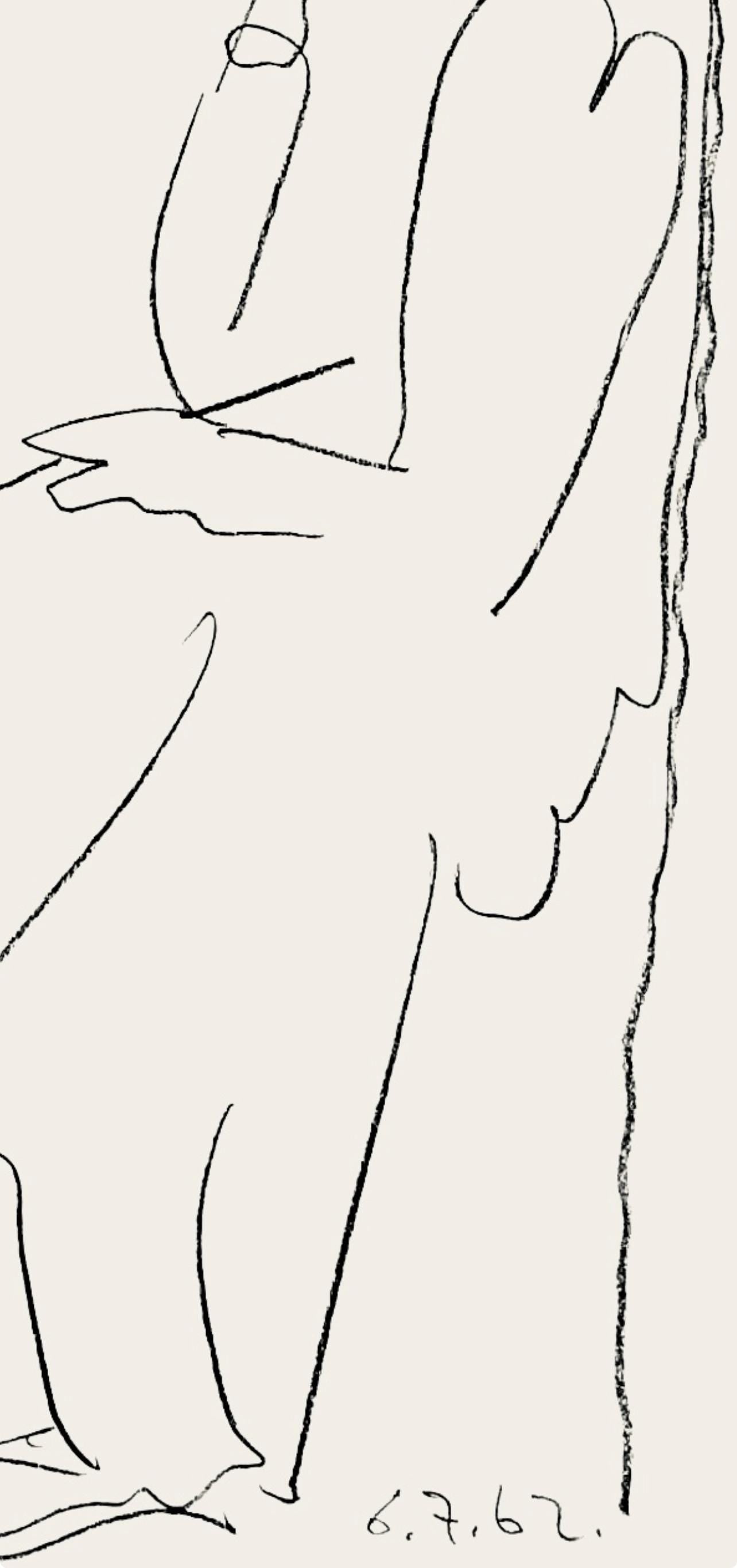 Pablo Picasso, Le Peintre et son Modèle (Mourlot 353; Bloch 1034), Regards sur Paris, Limited Edition Lithograph