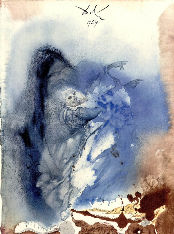 Salvador Dali, Composition (Michler/Löpsinger 1600; Field 69-3), Biblia Sacra, Limited Edition Lithograph