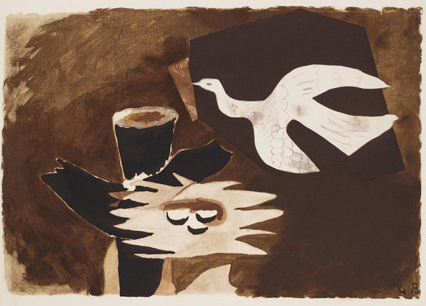 Georges Braque, Composition, Braque Espaces, 13 Dessins, Lavis, Aquarelles, Limited Edition Lithograph