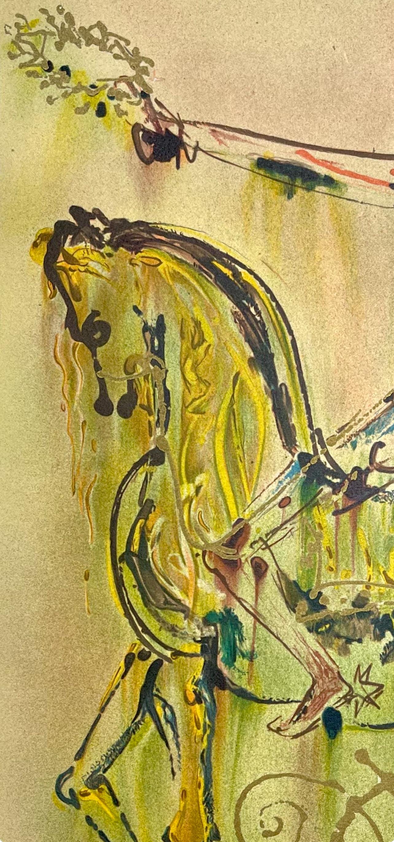 Salvador Dalí, Chevalier Romain, Les Chevaux de Dalí, Limited Edition Lithograph