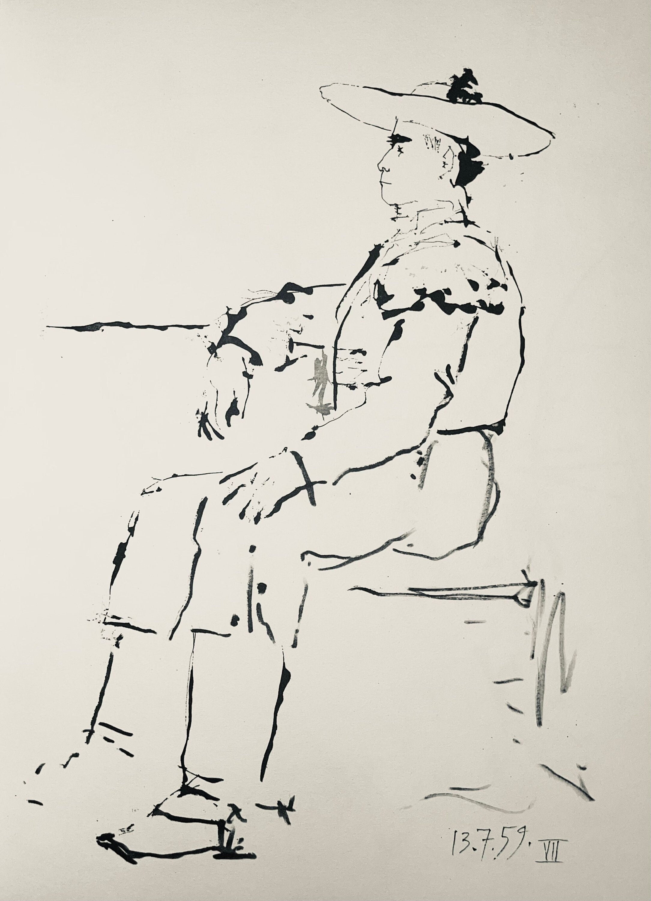 Pablo Picasso, Composition (Bloch 1276; Czwiklitzer 23), Toros y Toreros, Limited Edition Lithograph