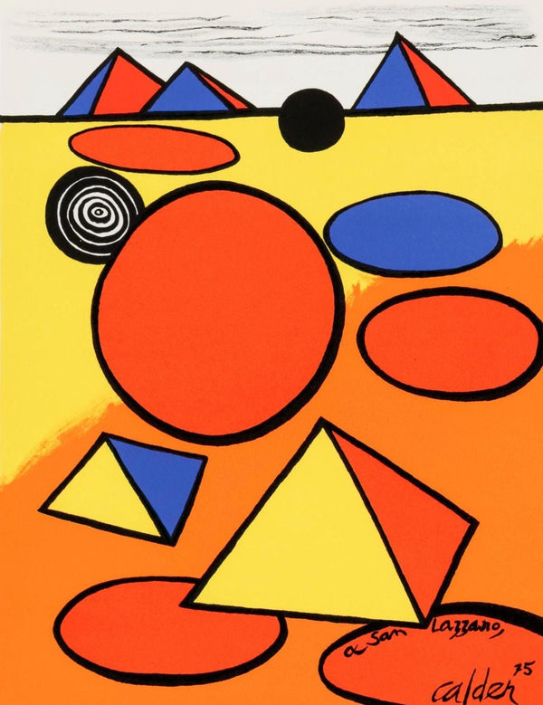 Alexander Calder, Composition, San Lazzaro et ses Amis, XXe Siècle, Limited Edition Lithograph