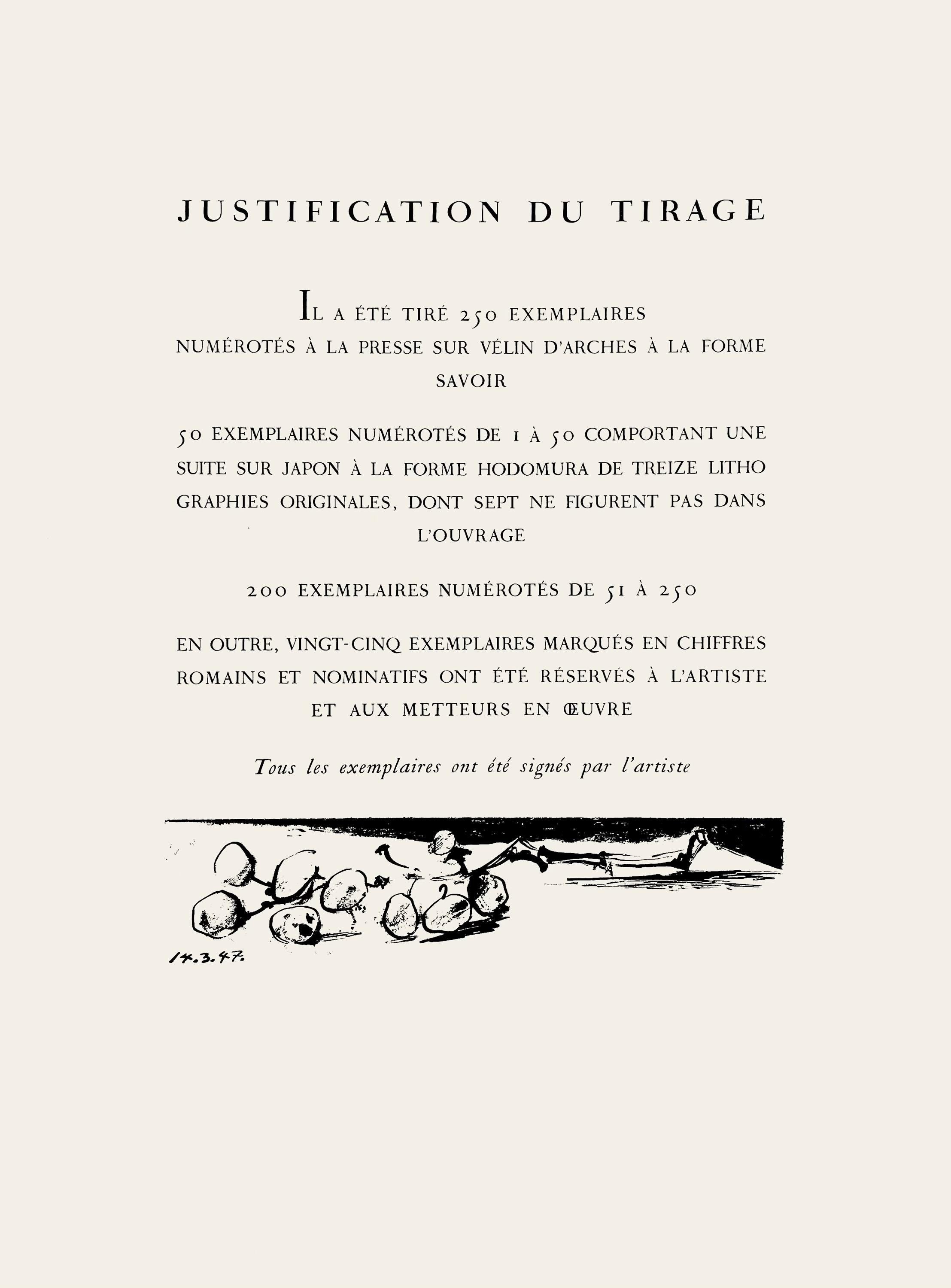 Pablo Picasso, Composition (Cramer 88), Dans l'Atelier de Picasso, Limited Edition Lithograph