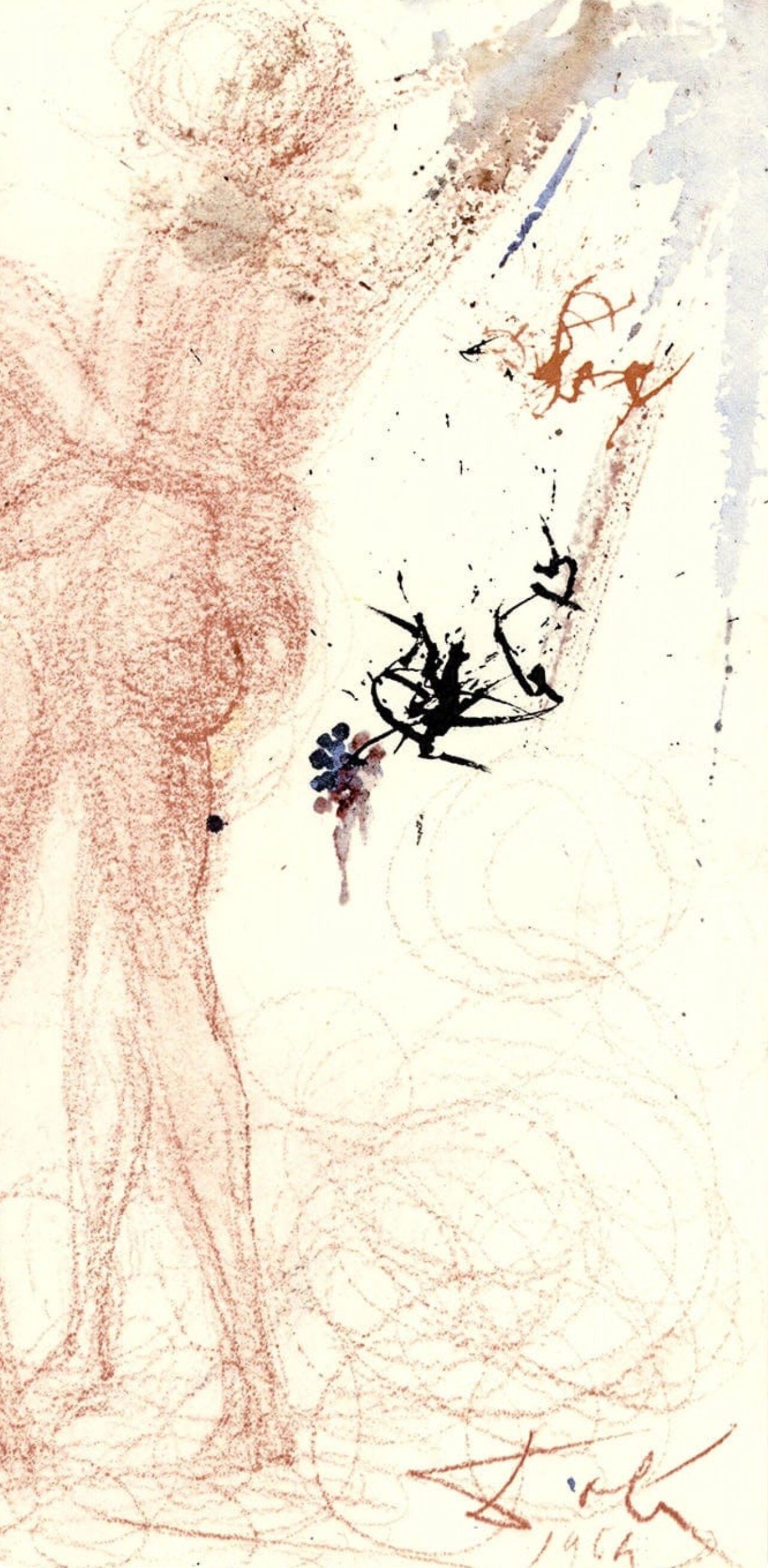 Salvador Dali, Composition (Michler/Löpsinger 1600; Field 69-3), Biblia Sacra, Limited Edition Lithograph